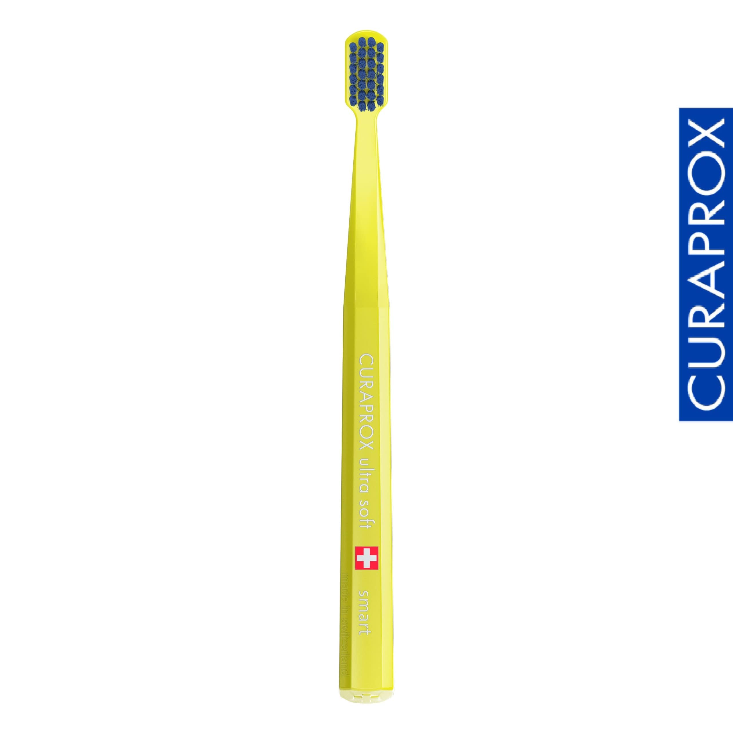 CURAPROX Inteligentna szczoteczka do zębów CS-dzieci i Dorośli/Ultra Miękkie | mała główka z 7600 filamentami Curen® / Losowy kolor/pojedyncze opakowanie/Made in Switzerland | Dla dzieci i dorosłych | ultramiękkie usuwanie płytki nazębnej | mała główka, w
