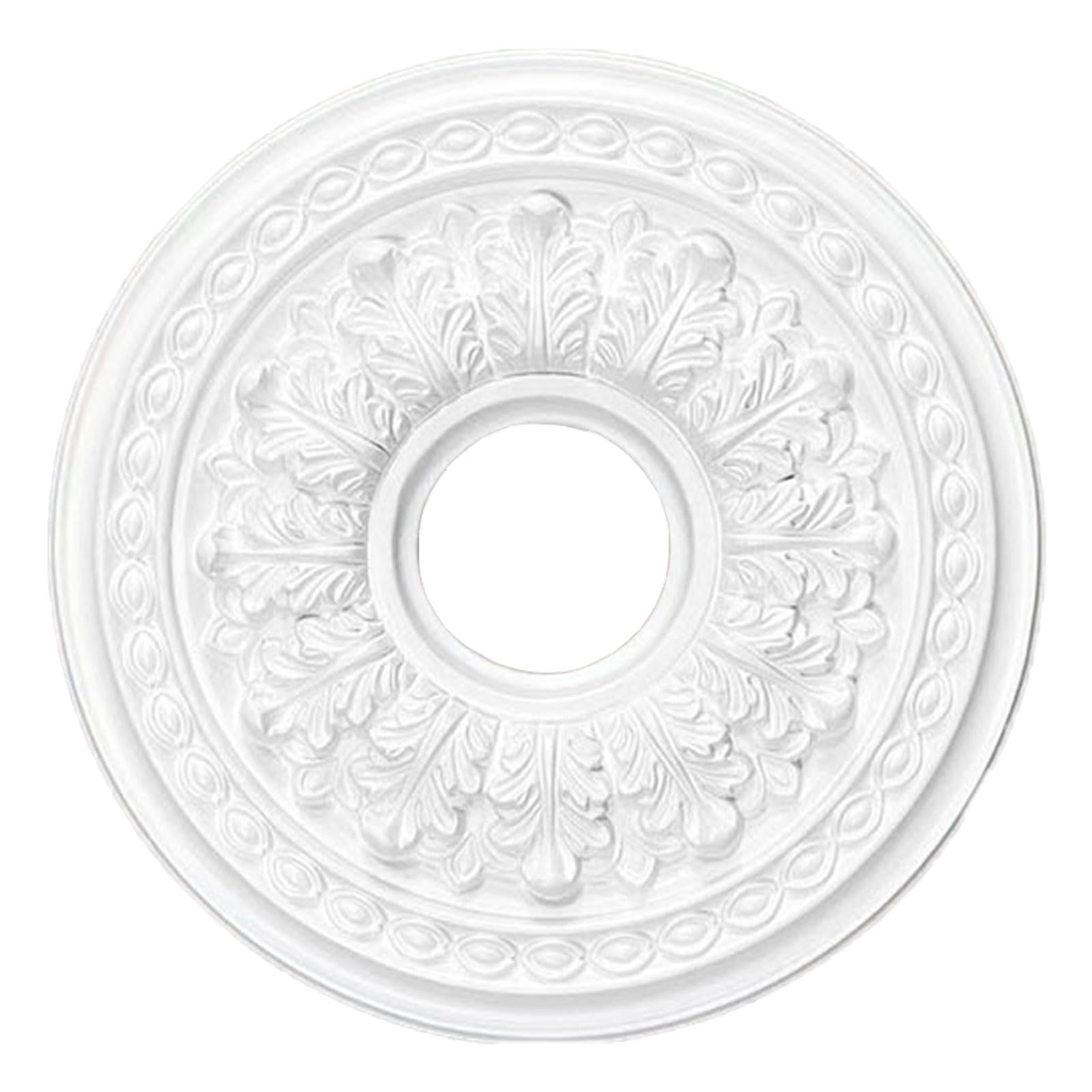 Foelanne White F Ceiling Medallion White 24.8-60Cm(,30Cm)