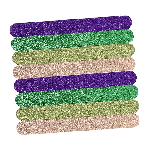 Ipetboom 20 Piezas Lima de uñas con purpurina kit de uñas encantos de uñas limas para uñas limas uñas limas de uñas para el cuidado de la manicura limas de uñas arena Medio plástico (pp)