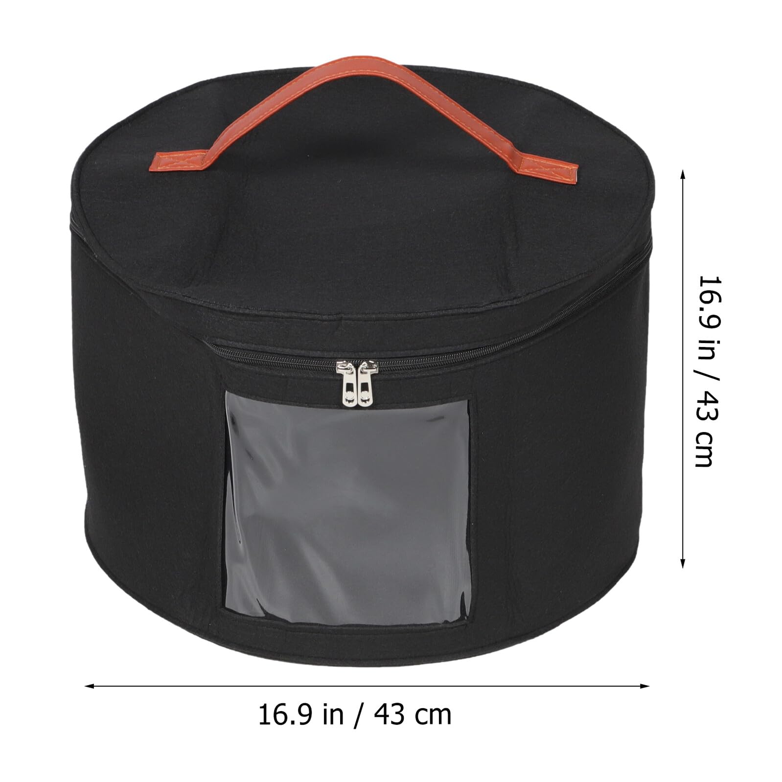 Filz Hutbox 43x28cm Mit Deckel Aufbewahrungsbox Für Hüte Socken Und Unterwäsche Strapazierfähiges Material Platzsparender Organizer Für Zuhause Und Reise