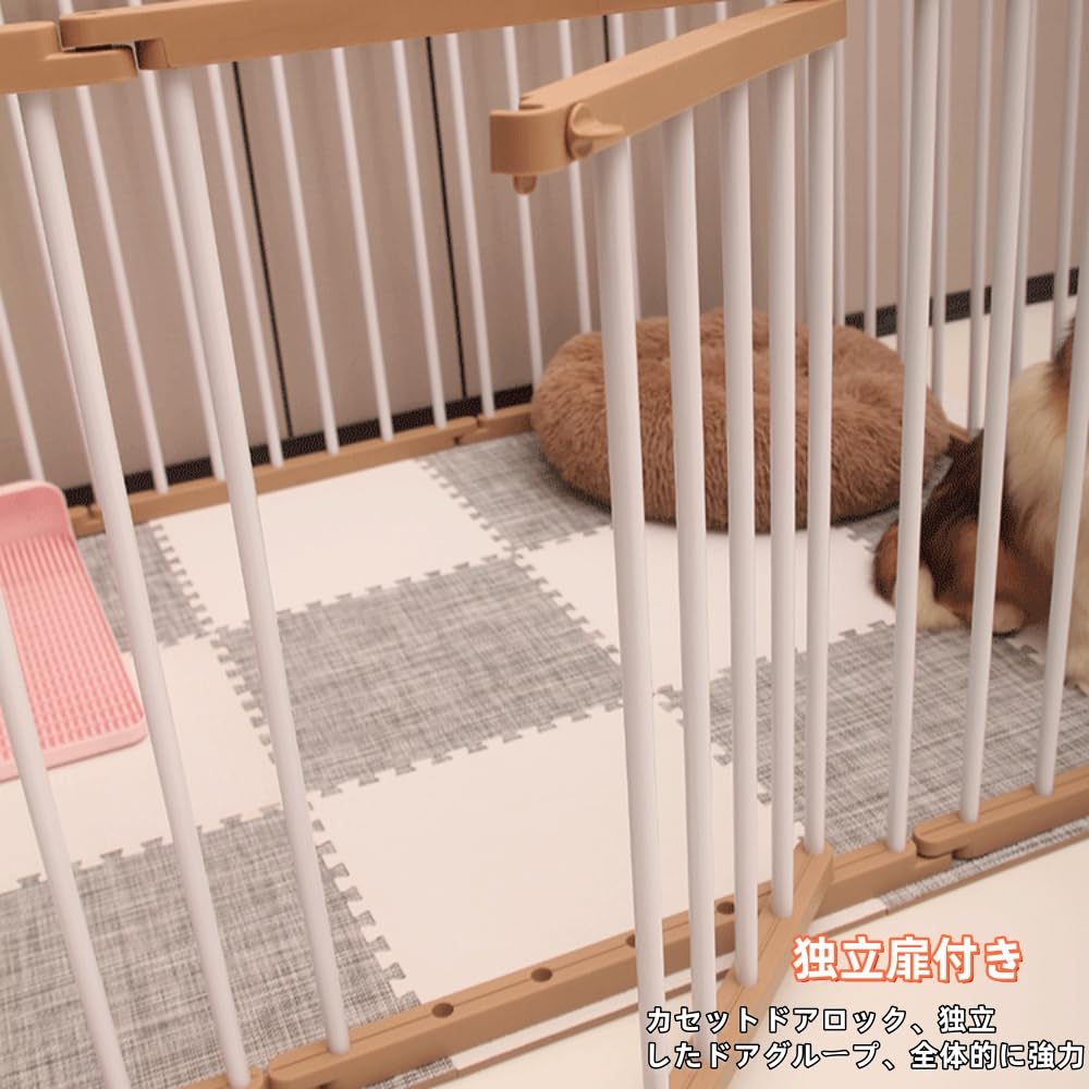 Amazon | foke大型犬 サークル 室内 ペットフェンス ペットサークル