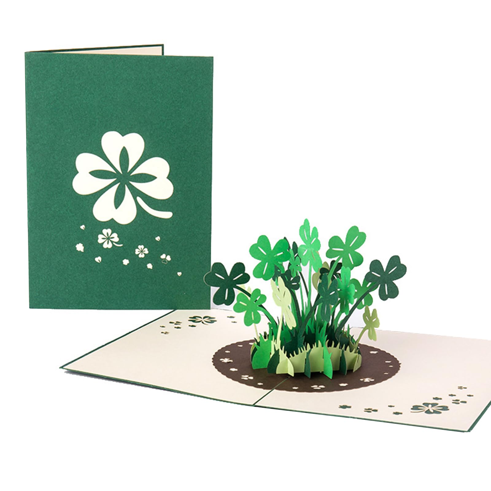 Koboko Kartka pop-up szczęścia, 3D kartka urodzinowa, Życzę powodzenia, Szybki powrót do zdrowia, 13 x 18 cm Ręcznie robiona 3D kartka get well soon, kartka okolicznościowa na Nowy Rok, urodziny