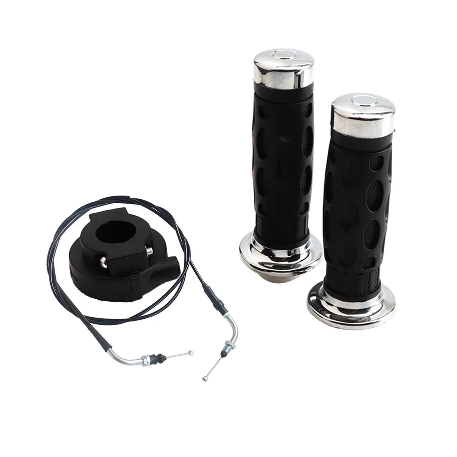 Empuñaduras Manillar Kit De Agarre Giratorio De Acelerador Universal, Cable De Acelerador De Scooter Motores De Manillar De Motocicleta para 50cc/80cc/125cc/150cc GY6(Type A)