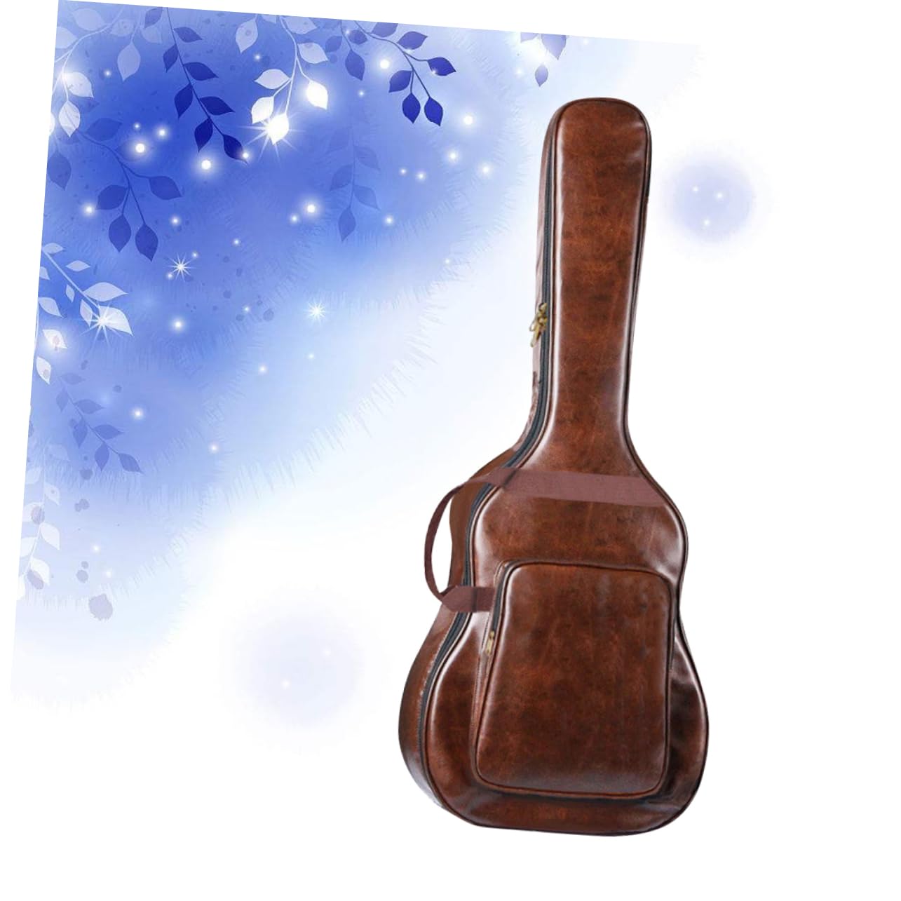 GOOHOCHY Ergonomic Double Shoulder Design Guitar Bag 40/41inches Hard Case Brown Gig Bag Folk Guitarra Case Stringed Instruments Package Portable