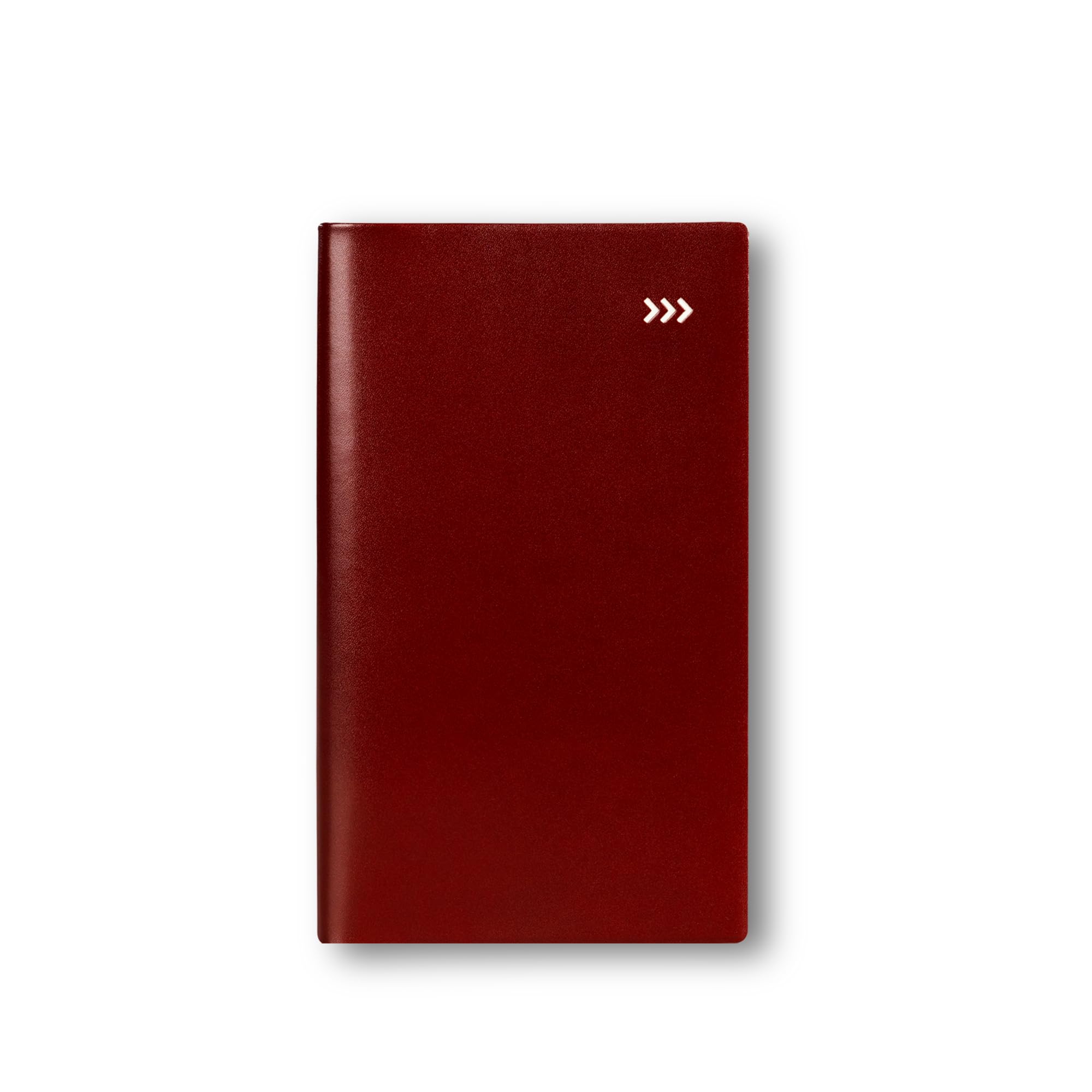 D.cover Kleines Taschennotizbuch, 10,2 x 16,5 cm, weicher Ledereinband, 112 linierte Seiten, hochwertiges 100 g/m²-Papier für Arbeit oder Reisen, Braun
