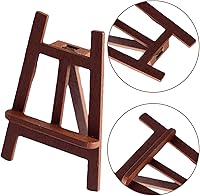 Vista 9 de Zerodeko 5PCS Mini Easel Model, Mini Wooden Artist Easel Cards Stand Display Holder for Dollhouse Decoration Accessories