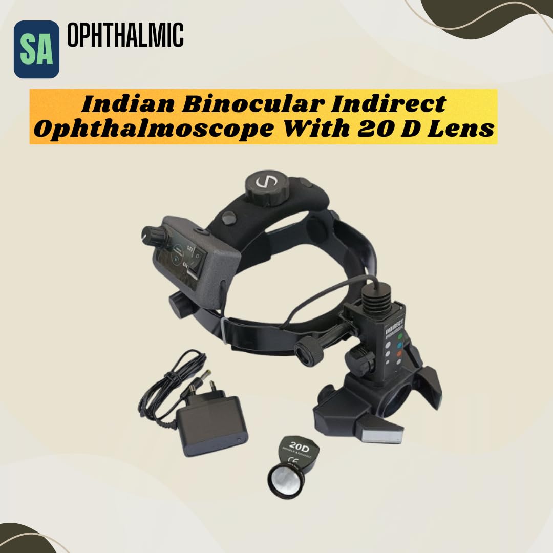 SA OPHTHALMIC Indian Binocular Indirect Ophthalmoscope With 20 D Lens - Image 3 thumbnail