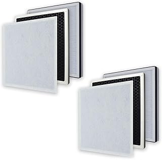 PUREBURG Replacement True HEPA Filter Compatible with InvisiClean Aura IC-5018 Aura II IC-5018 Sensa IC-5120 Air Purifiers,H13 4-Stage Filtration High-efficiency Activated carbon Air Clean Dust,2-Pack