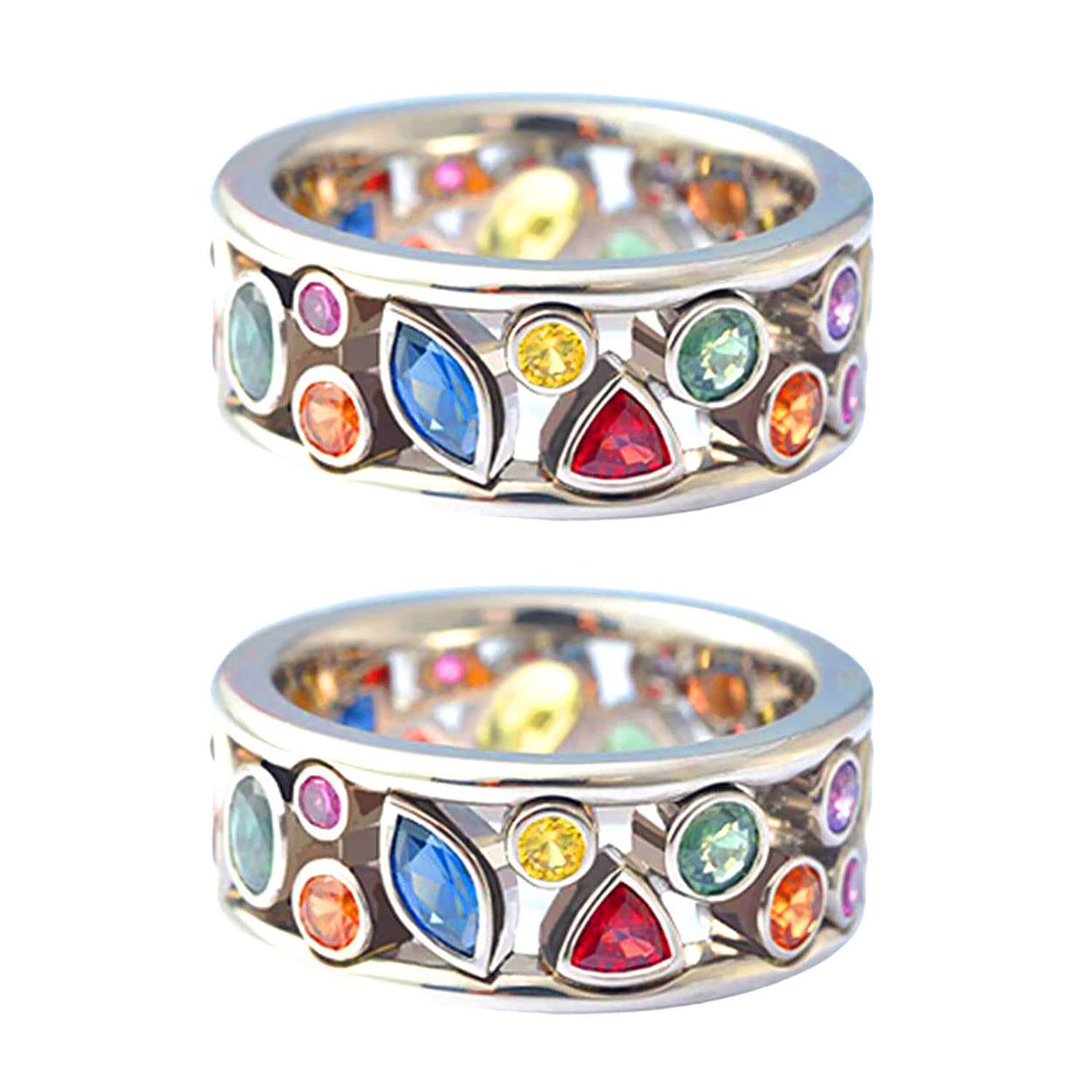 SLGESLGE 2 Pcs Heathcryt Crystal-quartz Ionix Ring, TORINA Ionix Therapy Quartz Crystal Ring (10)