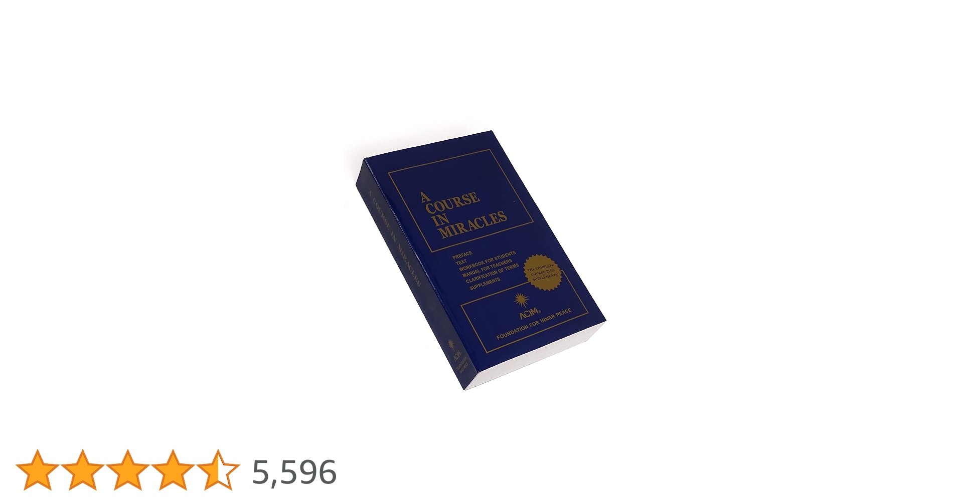 【希少】A Course in Miracles Combined Volume A Course in Miracles: Combined Volume: Foundation for Inner