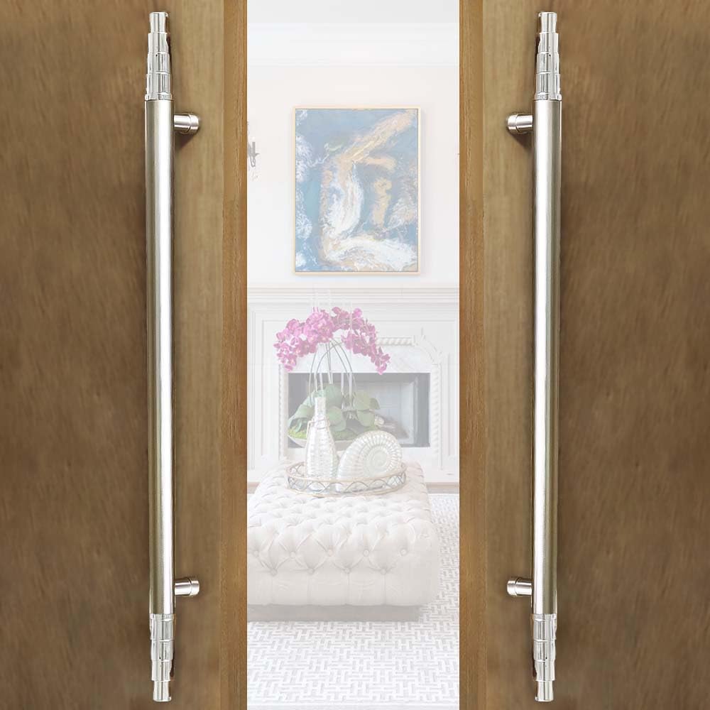 VOLO Main Door Handle & Pull-Push Handle for Wooden and Glass Doors - Ideal for Home, Hotel, or Office (Model No. 1206) - 600MM (24")" (Satin, 2)-image-40