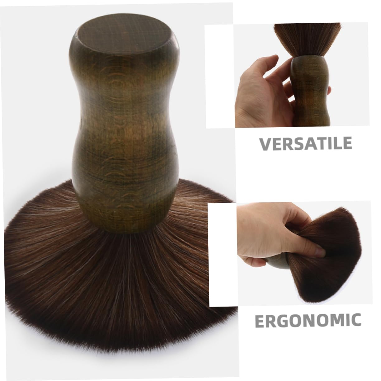 Spazzola per Pulizia Vinile Antistatica Manico in Legno 2 Pezzi | Set 2 Pezzi, Setole Morbide per Polvere e Precisione, per Disco e Puntina del Giradischi