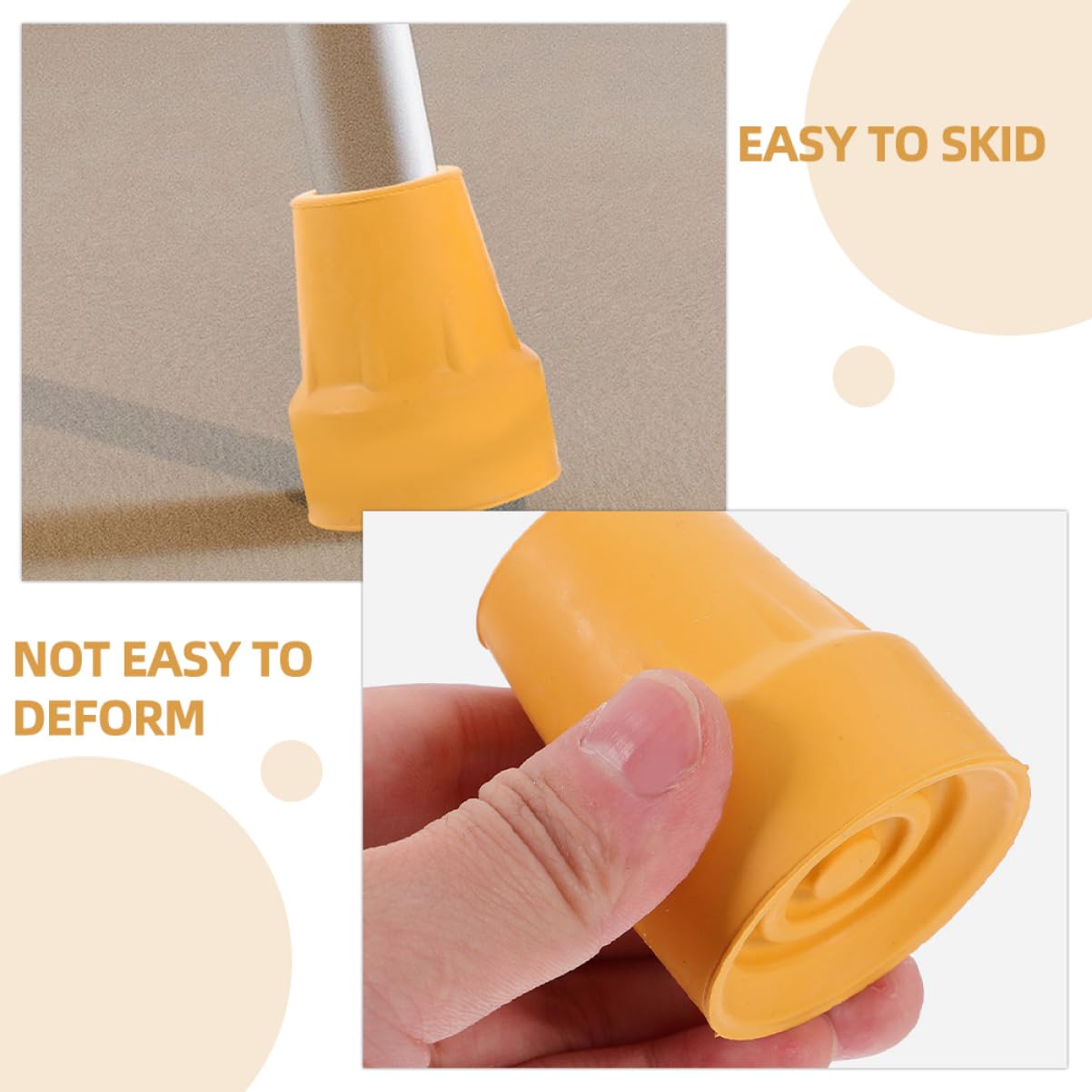 5 Ensembles Embouts Antidérapants Pour Bâtons De Randonnée Tête Et Semelle Protection Pour Cannes Béquilles Embouts Pour Bâtons De Randonnée Embouts Robustes 2 pièces * 5