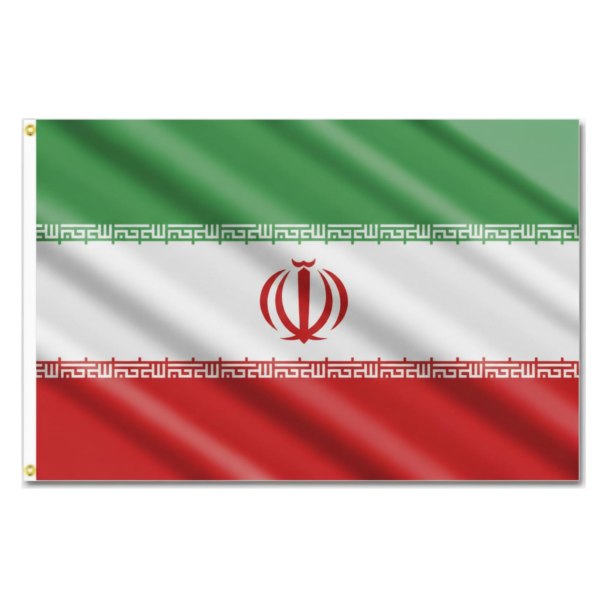 Iran Old Persia Flag 5ft x 3ft with Brass Eyelets – Polyester Iranian Flag Banner for Cultural Display, Themed Decor, Room, Bar & Garden Decor — image 1