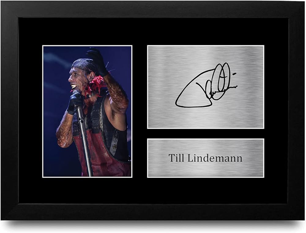 【ラムシュタイン】Rammstein 直筆サイン色紙 Lindemann ラムシュタイン】Rammstein 直筆サイン色紙 Lindemann RAMMSTEIN