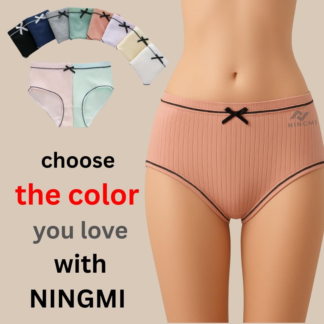 NINGMI Women's Seamless Hipster Ice Silk Panty, Multi Colored (Sizes S to XXL) (Pack of 4, Size-L,Multi Color) - Image 5 thumbnail