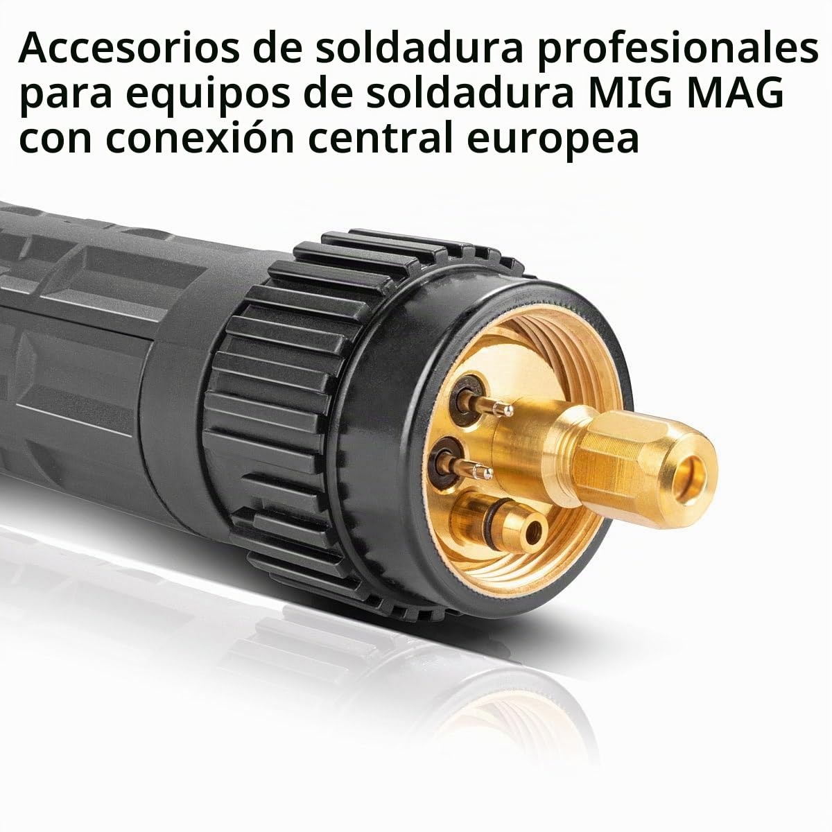 STAHLWERK MIG MAG antorcha de soldadura AK15/MB15 paquete de mangueras 5 m conexión Euro central máquinas de soldadura refrigerado por gas ligero flexible | Conexión central europea para máquinas de soldadura, refrigerada por gas, ligera y flexible