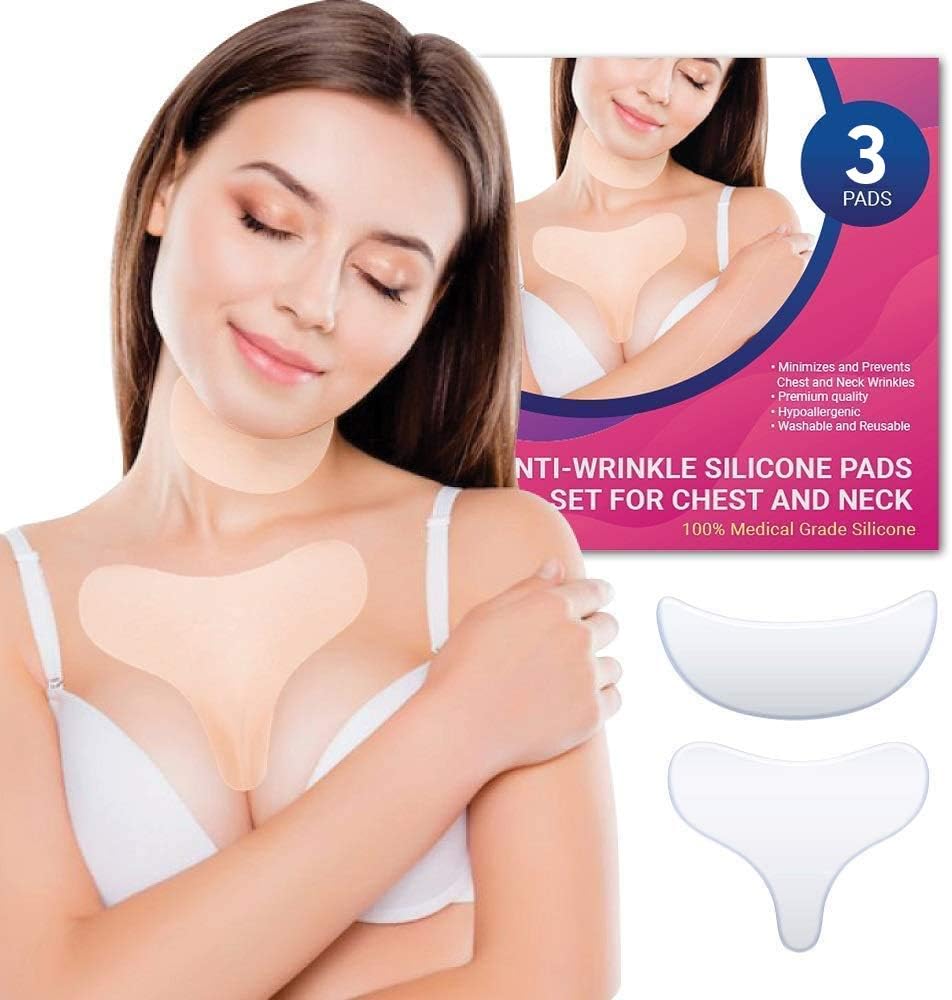 Silicone Anti Wrinkle Chest Pad and Anti Wrinkle Neck Pads
