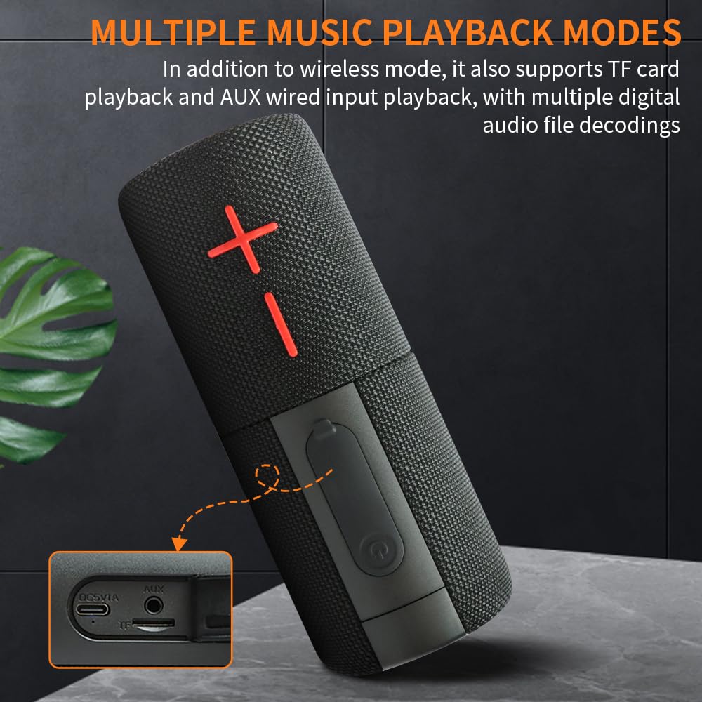 2 w 1 Magnetyczny podwójny rozdzielany głośnik Bluetooth, IPX6, wodoodporny, przenośny, bezprzewodowy głośnik z dźwiękiem stereo 20 W, Bluetooth V5.3, 24 h Playtime, wielokrotne parowanie do domu, na