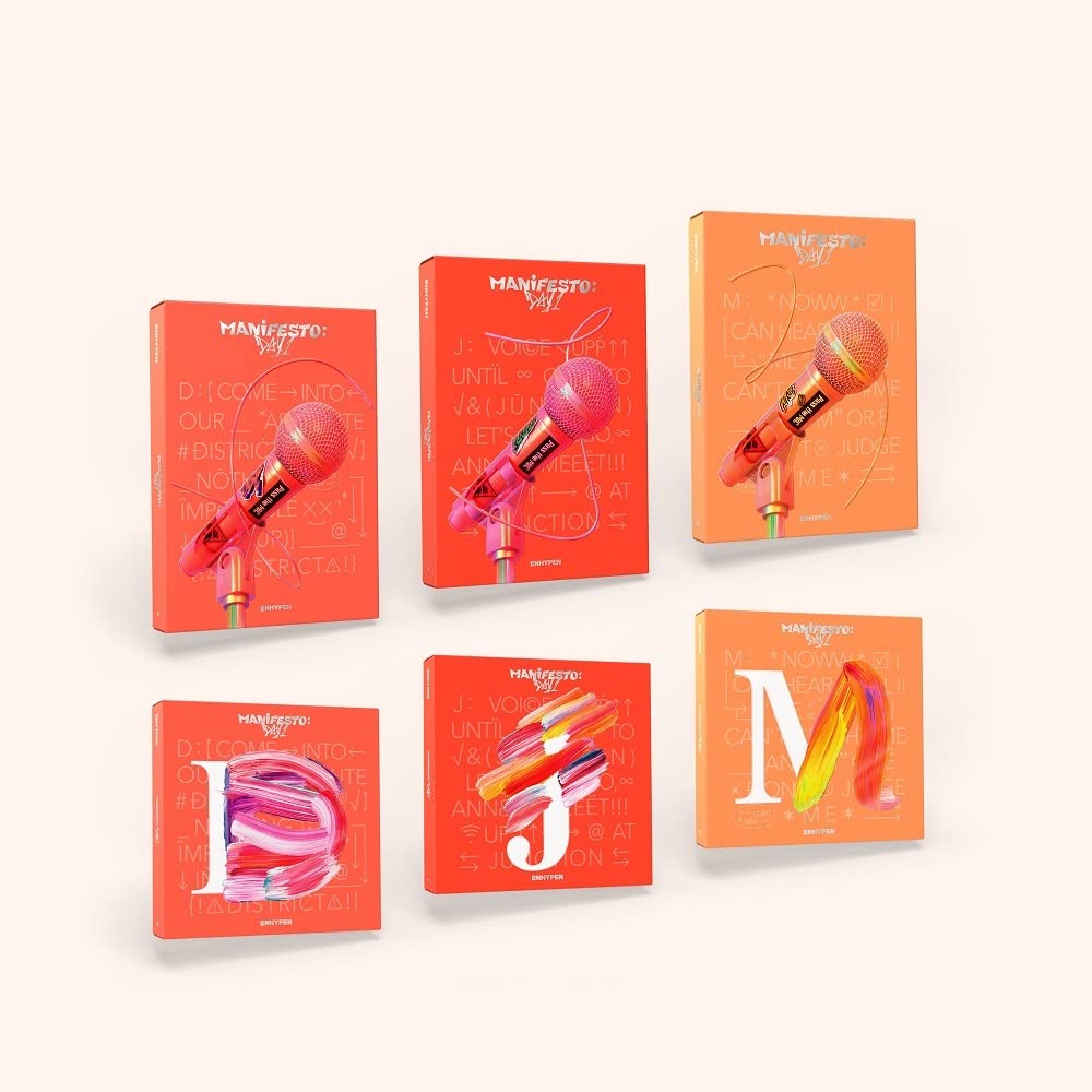 Big Hit Entertainment ENHYPEN - MANIFESTO : DAY 1 3 versions+ENGENE 3 versions SET CD, Multicolor, (CMDC11739)