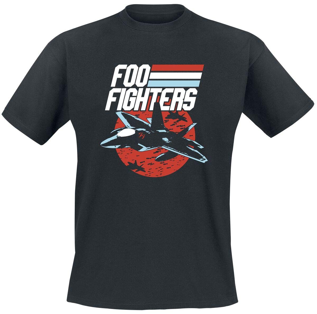 Foo Fighters Fighter Jet T-Shirt Black L