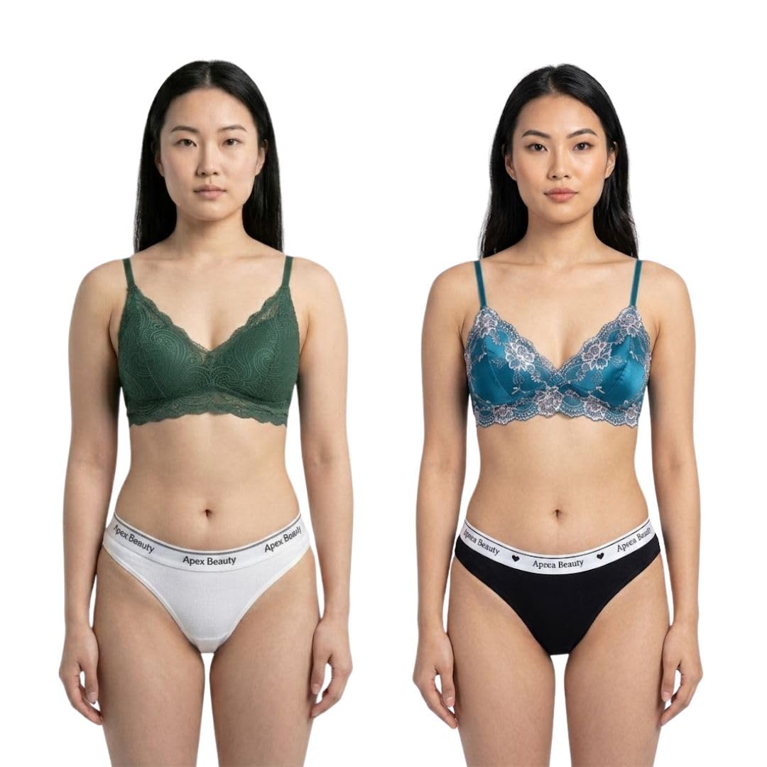 Women Cotton Bikini Panties Pack of 2 | Soft Stretch Mid-Rise Seamless Underwear | Comfortable (Black & White)| Free Size (S to 3XL)|-picture-45