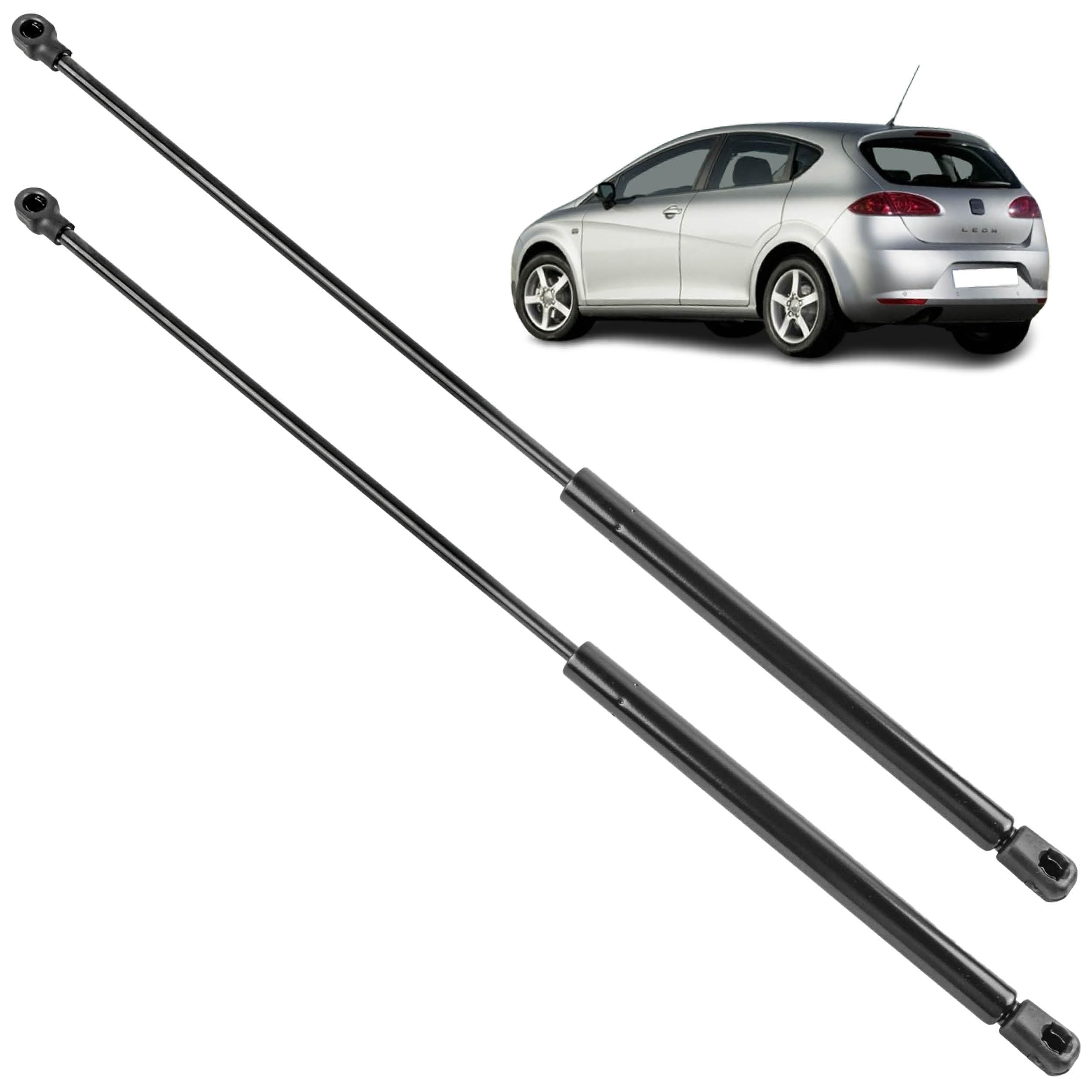 2 pistoncini portellone compatibile per Seat Leon 2 (2005-2012) ammortizzatori cofano posteriore. 1P0827550, 1P9827550