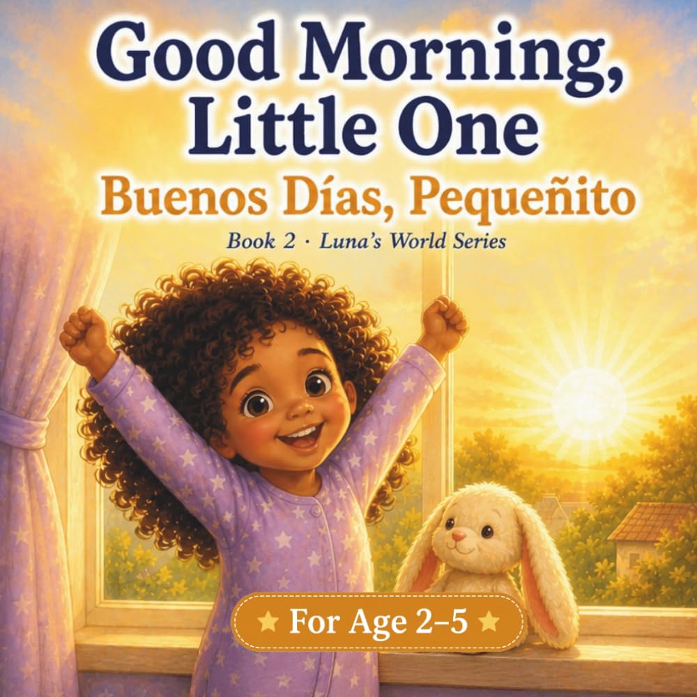 Good Morning, Little One / Buenos Días, Pequeñito: A Bilingual English Spanish Picture Book for Toddlers (Luna's World Series Book 2): A Bilingual English & Spanish Morning Story for Toddlers