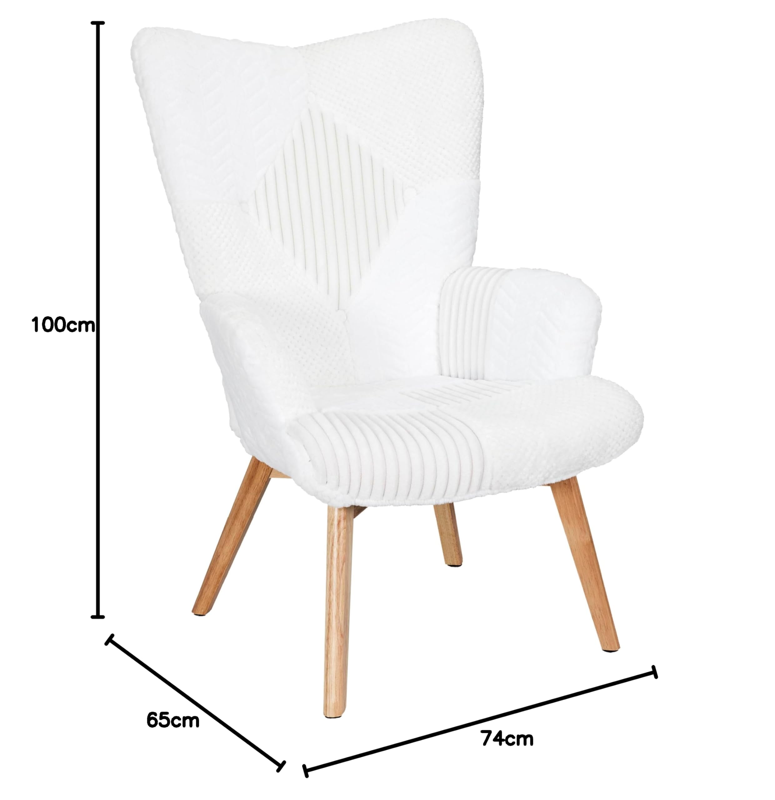 Fauteuil Enfant Helsinki Fourrure Home Deco Kids – Confort & Style Multicolore