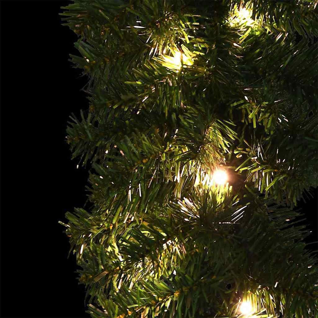 Weihnachtsgirlande mit 600 LEDs, 2 Stück, grün PVC Girlande 2000 cm lang, wetterbeständig, LED-Lichterkette mit USB-Anschluss, festliche Tannendekoration für Innen und Außen