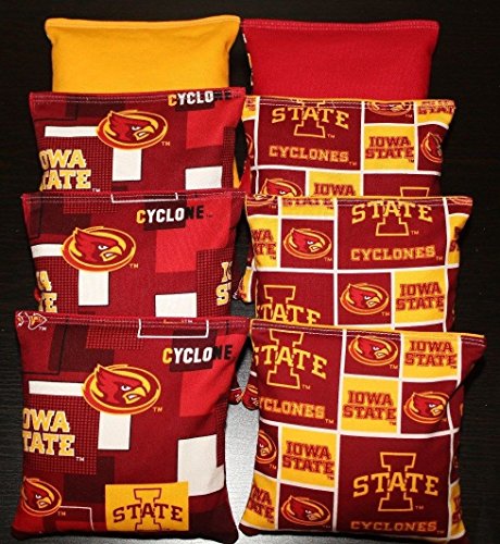 Iowa State Cornhole Bean Bags 8 ACA Regulation ISU Cyclones Toss Bags