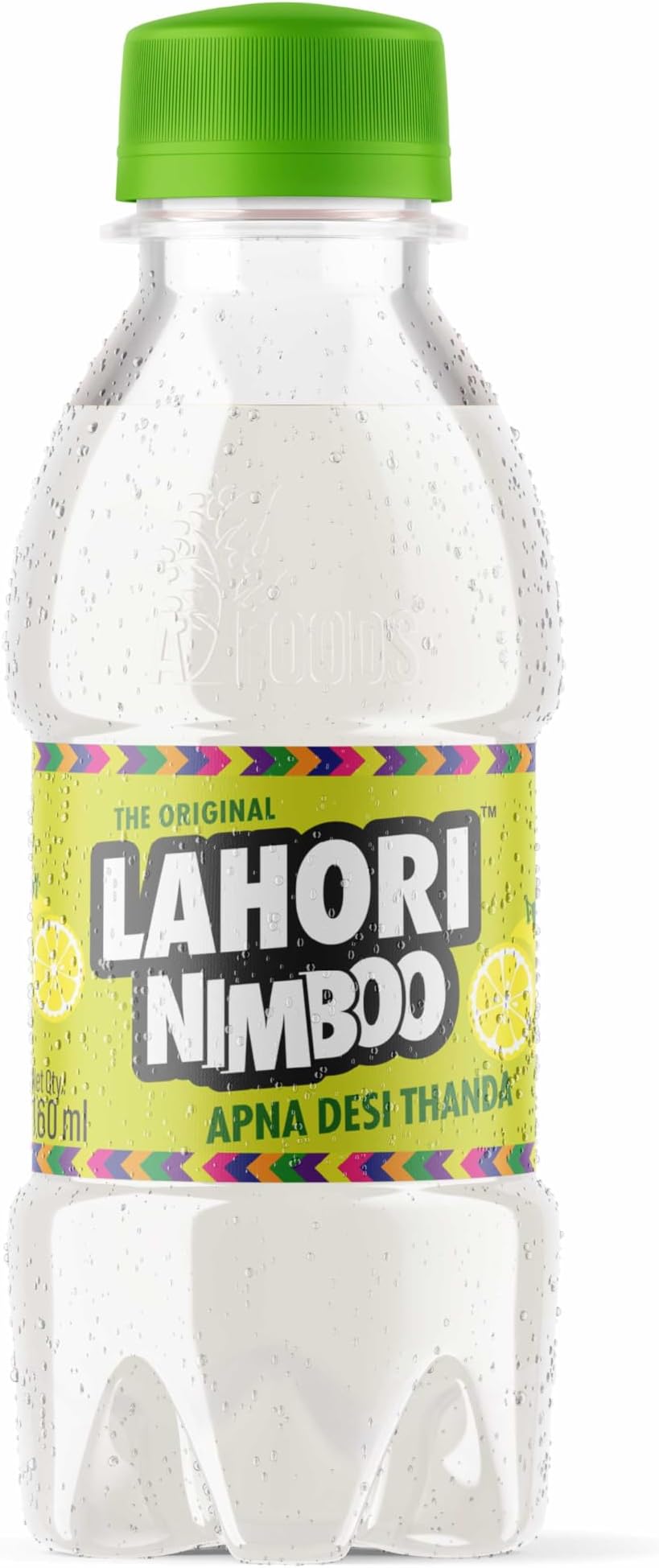 LAHORI Nimboo |Apna Desi Thanda | Nimboo Soda| 160ML, Pack Of 24 bottles