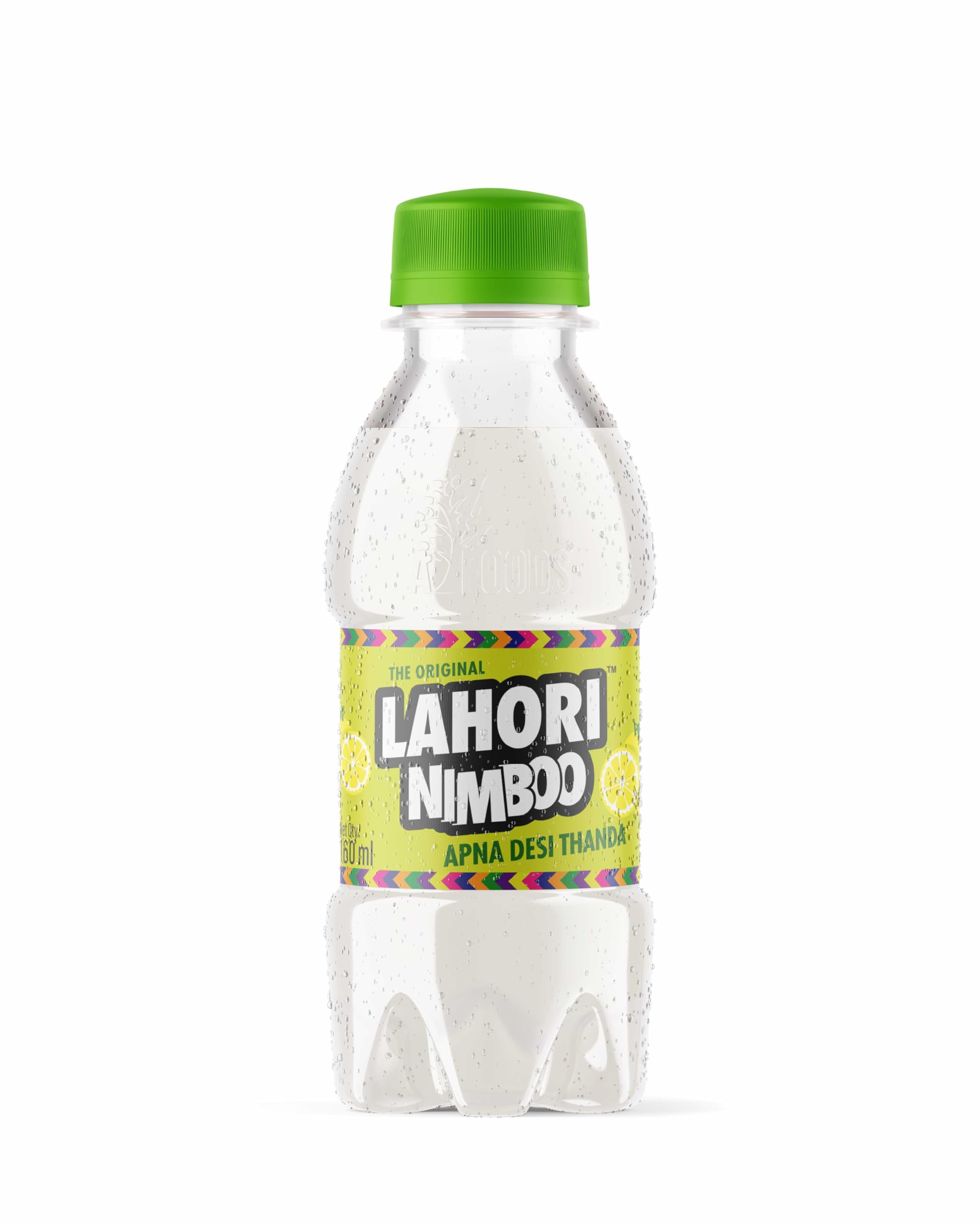 LAHORI ZEERA Nimboo | Lemon Soda- 160Ml | Apna Desi Thanda (Pack Of 24)