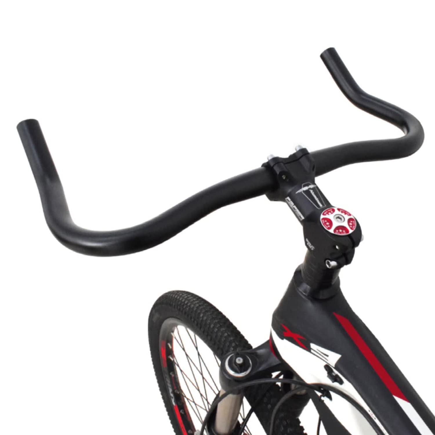 giant風　クロスバイク　ブルホーンハンドルバー 楽天市場】ブルホーンバー （ ブルホーン ハンドル フラット