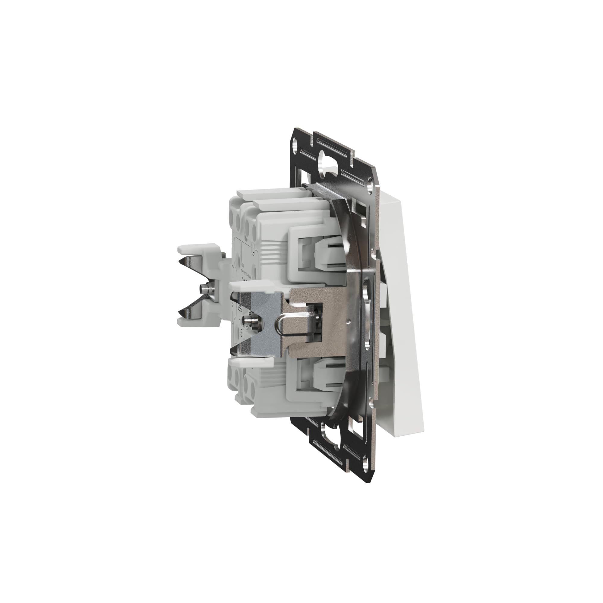 Schneider Electric Asfora EPH0370121D podwójny przełącznik podtynkowy 10 AX - 250 V, zaciski wtykowe, biały
