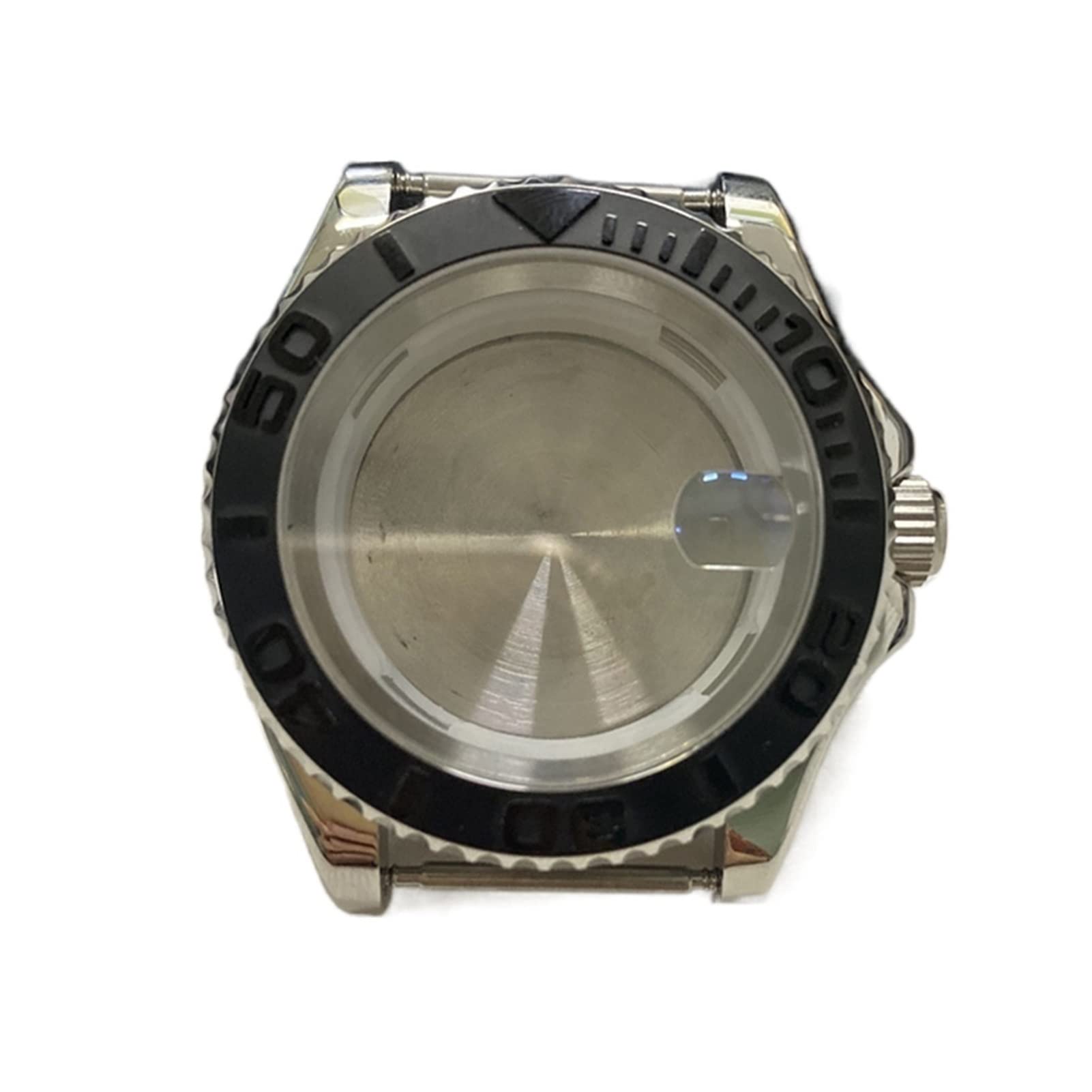 Caja de Reloj de Acero Inoxidable de 40 mm de Repuesto, Compatible con Movimientos mecánicos automáticos 8215, 8200 y 821A, Compatible con la Tapa del Reloj Mingzhu 2813.