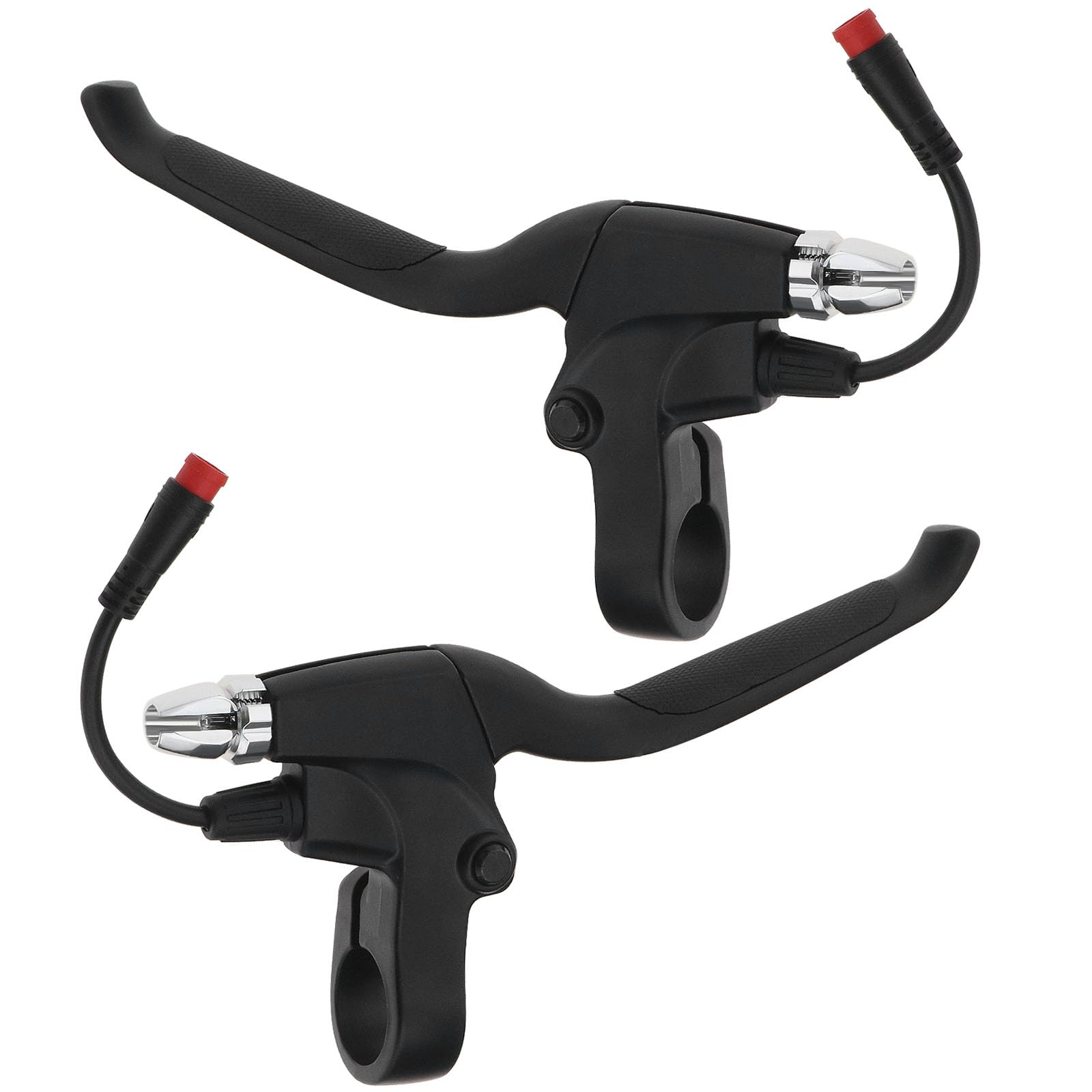 1 Pair Electric Scooter Brake Lever, Left Right Brake Lever Compatible with KUGOO Aluminum Alloy Brake Handle with 2 Pin Waterproof Connector Electric Scooter Accessories