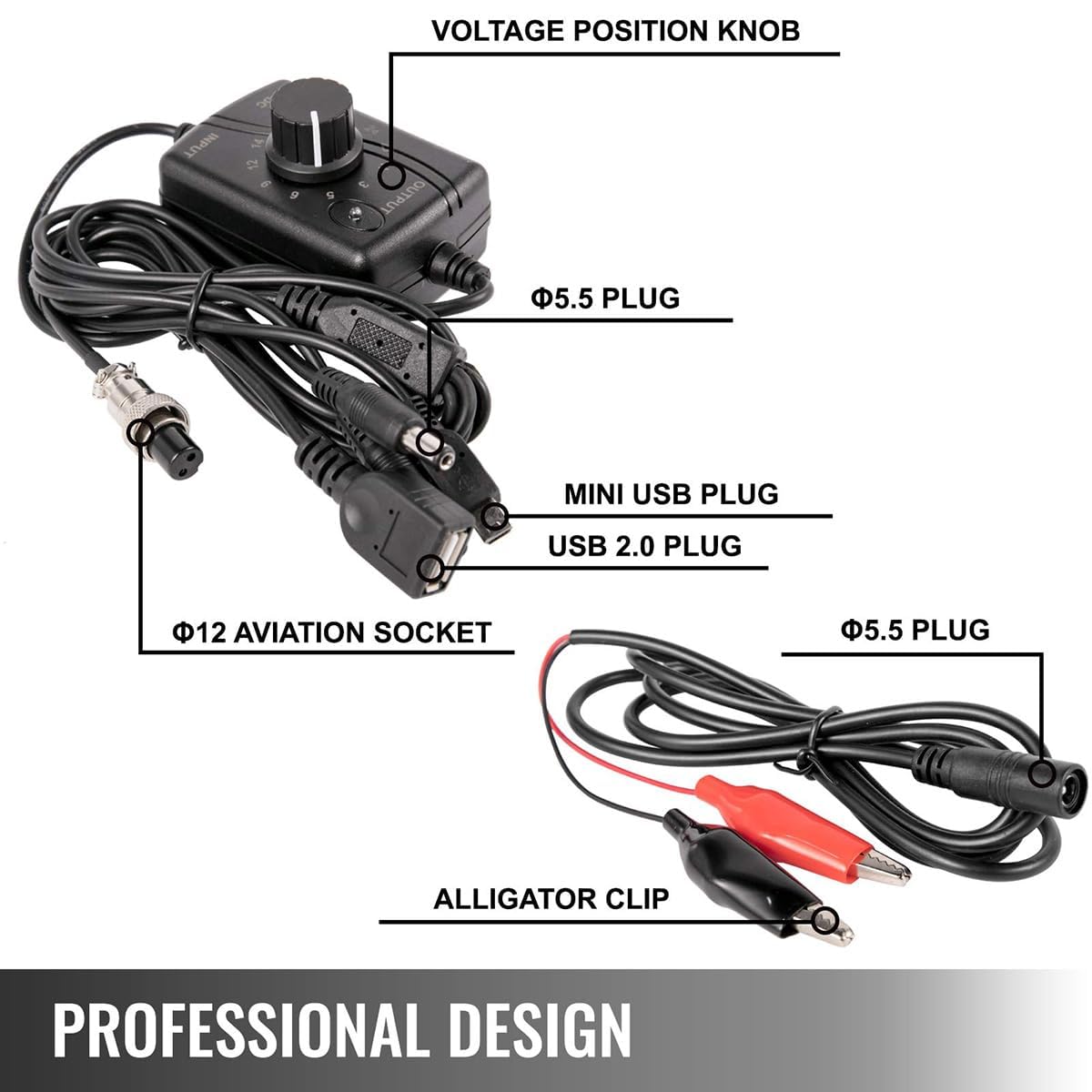 Générateur à manivelle 30 W avec sortie USB, chargeur de téléphone d'urgence réglable de 0 à 28 V, générateur d'énergie dynamo portable pour alimentation d'urgence en plein air