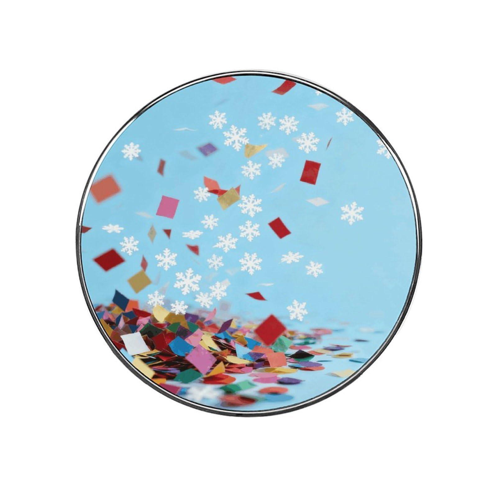Multi Confetti Magnetic Refrigerator Sticker Glass Strong Fridge Sticker Cute Refrigerator Magnets for Kitchen Office Whiteboard Cabinet Decorative Magnets for Gift