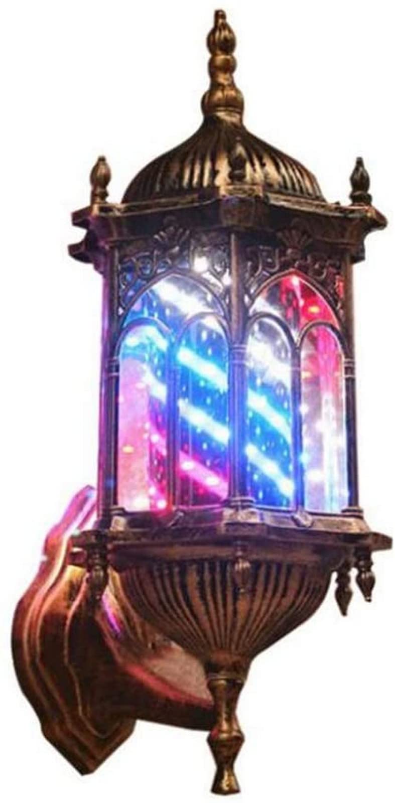 Tradycyjne oświetlenie LED, wodoodporna lampa turystyczna barber-sklep energooszczędne montowane na ścianie retro wiatrowe lampa ścienna zewnętrzna dekoracja (kolor: A)