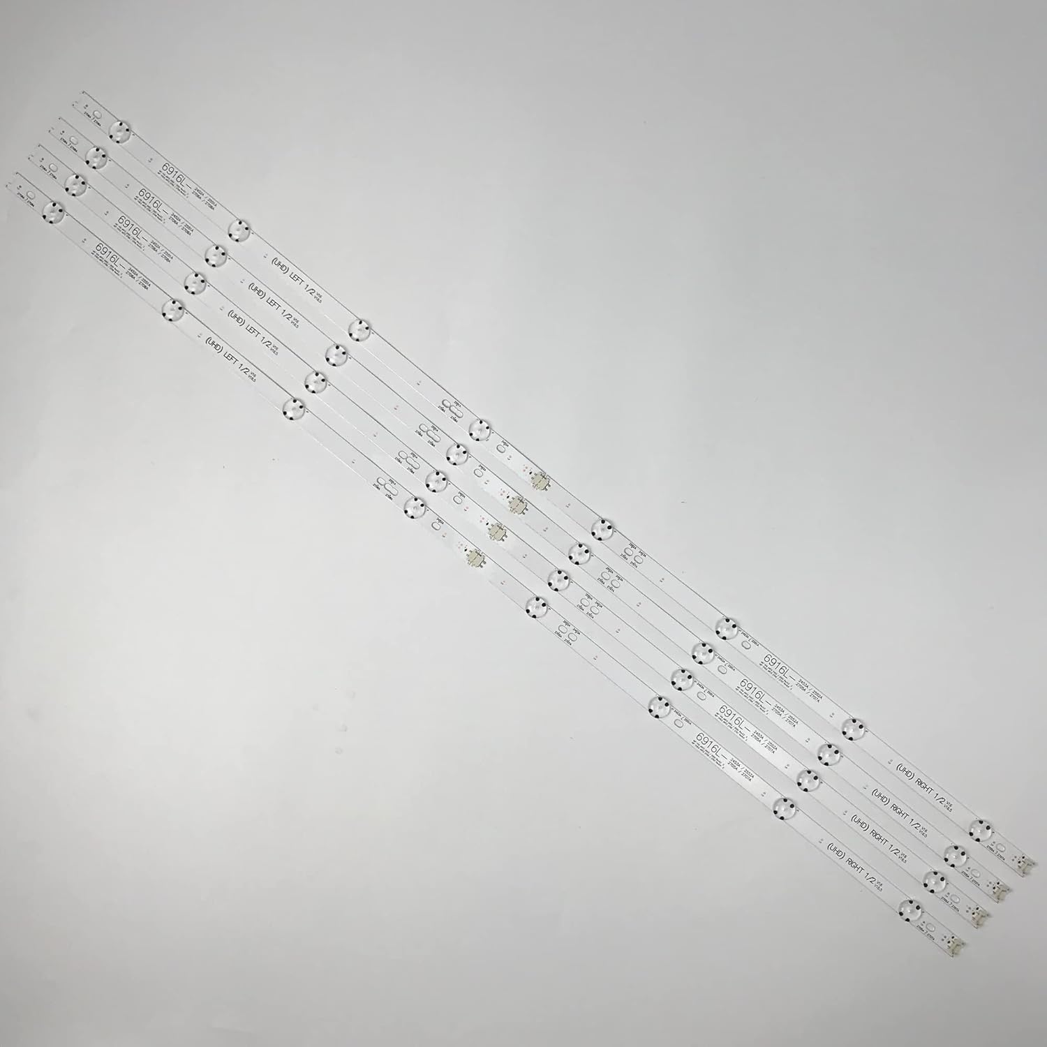 8Piezas 6916L-2705A 49UH610V 6916L-2706A 6916L-2707A 6916L-2708A 49UH620V 49UH603V LC490DGE 6916L-2709A 6916L-2710A 6916L-2711A 6916L-2712A 49LJ58300W LED Tira de retroiluminación para 49 Pulgadas TV