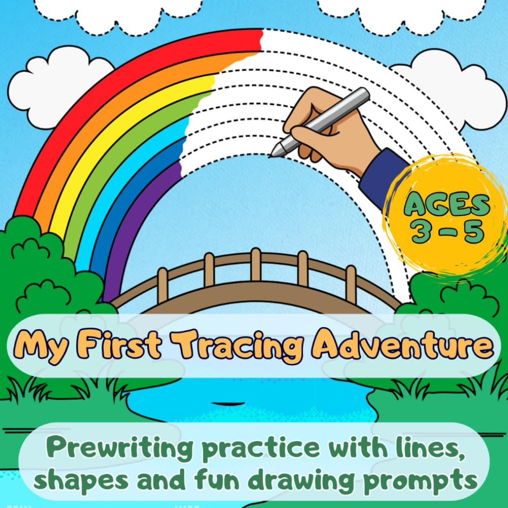 My First Tracing Adventure: Prewriting practice with lines, shapes and fun drawing prompts for kids 3-5