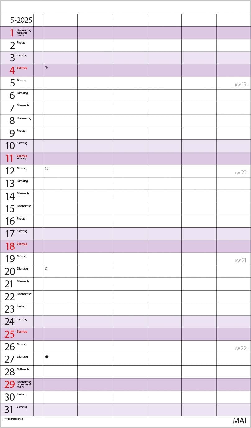 Agenda familiar XL 2025: calendario familiar con 6 columnas anchas. Temporizador familiar de alta calidad con fechas de vacaciones, columna adicional, vista previa hasta marzo de 2026 e información