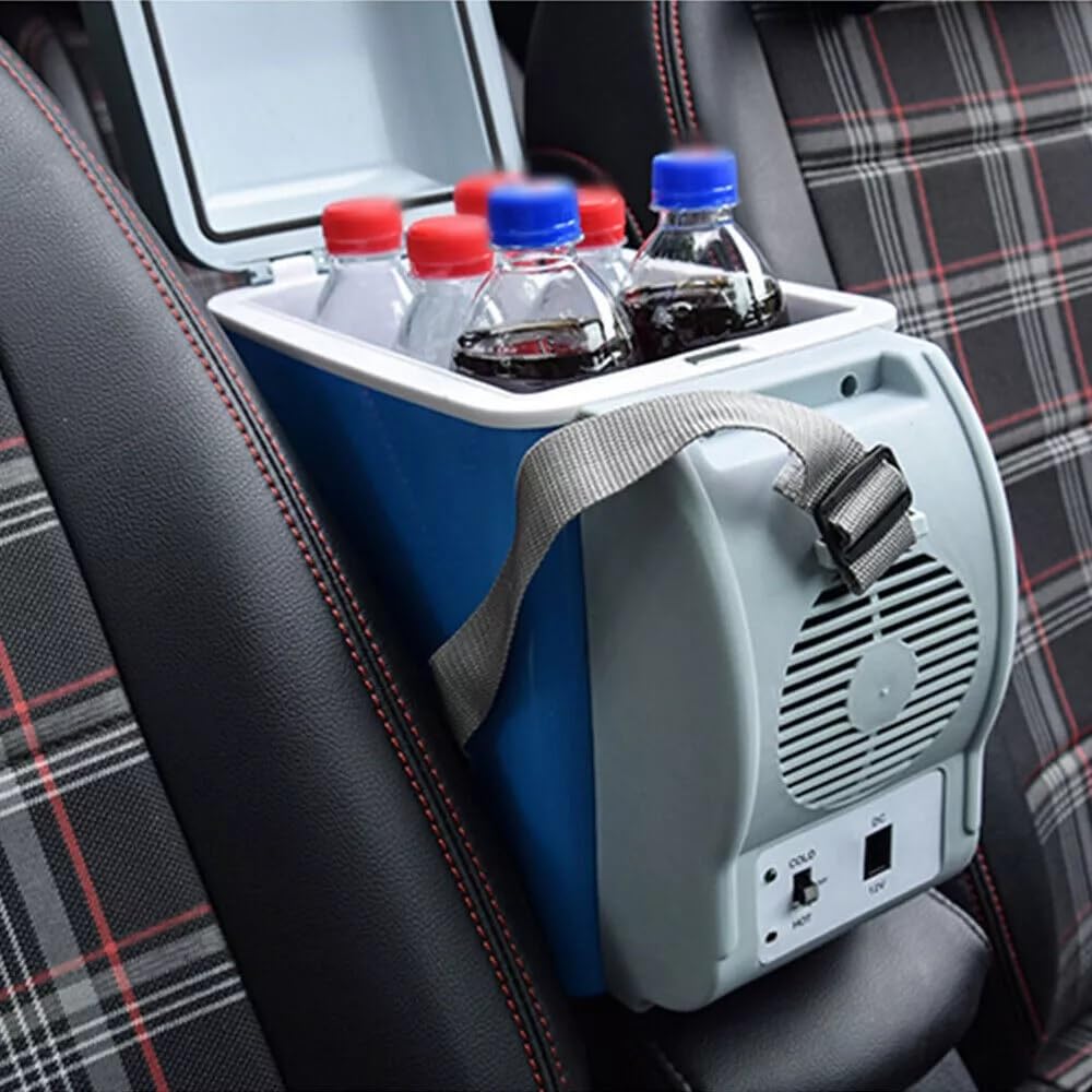 Générique Glacière Électrique Portable 7.5L 12V Refroidit + Réchauffe Mini réfrigérateur pour Voiture Camping avec Câble Prise Allume-cigare