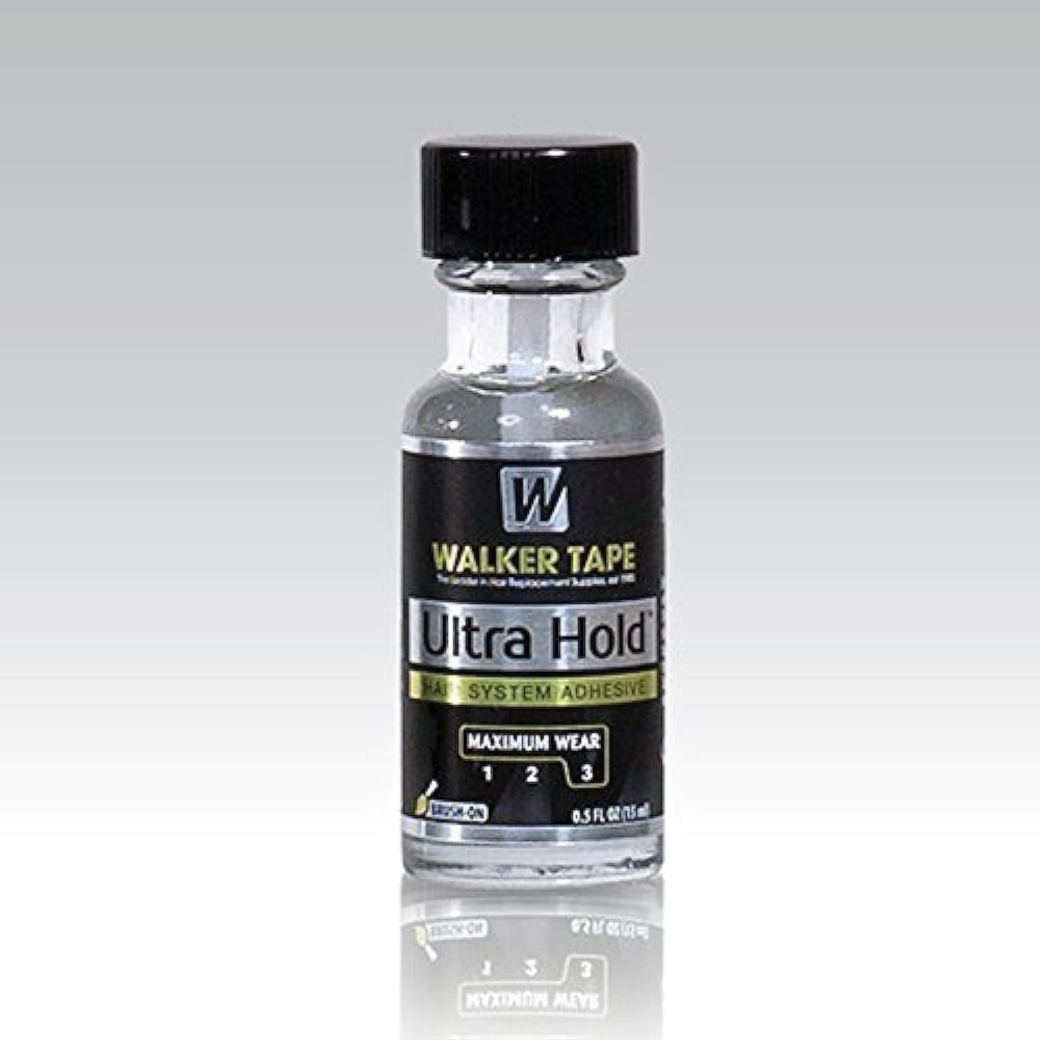 Hold hair adhesive 0.5 ounce w/app brush.