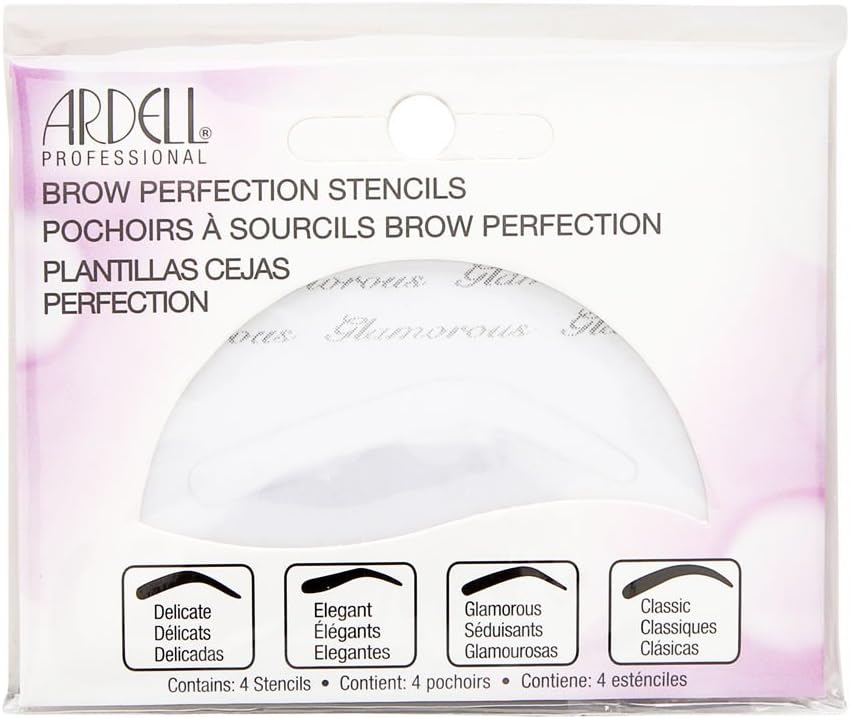 Ardell Brow Perfection Stencils 4 Stencils Black