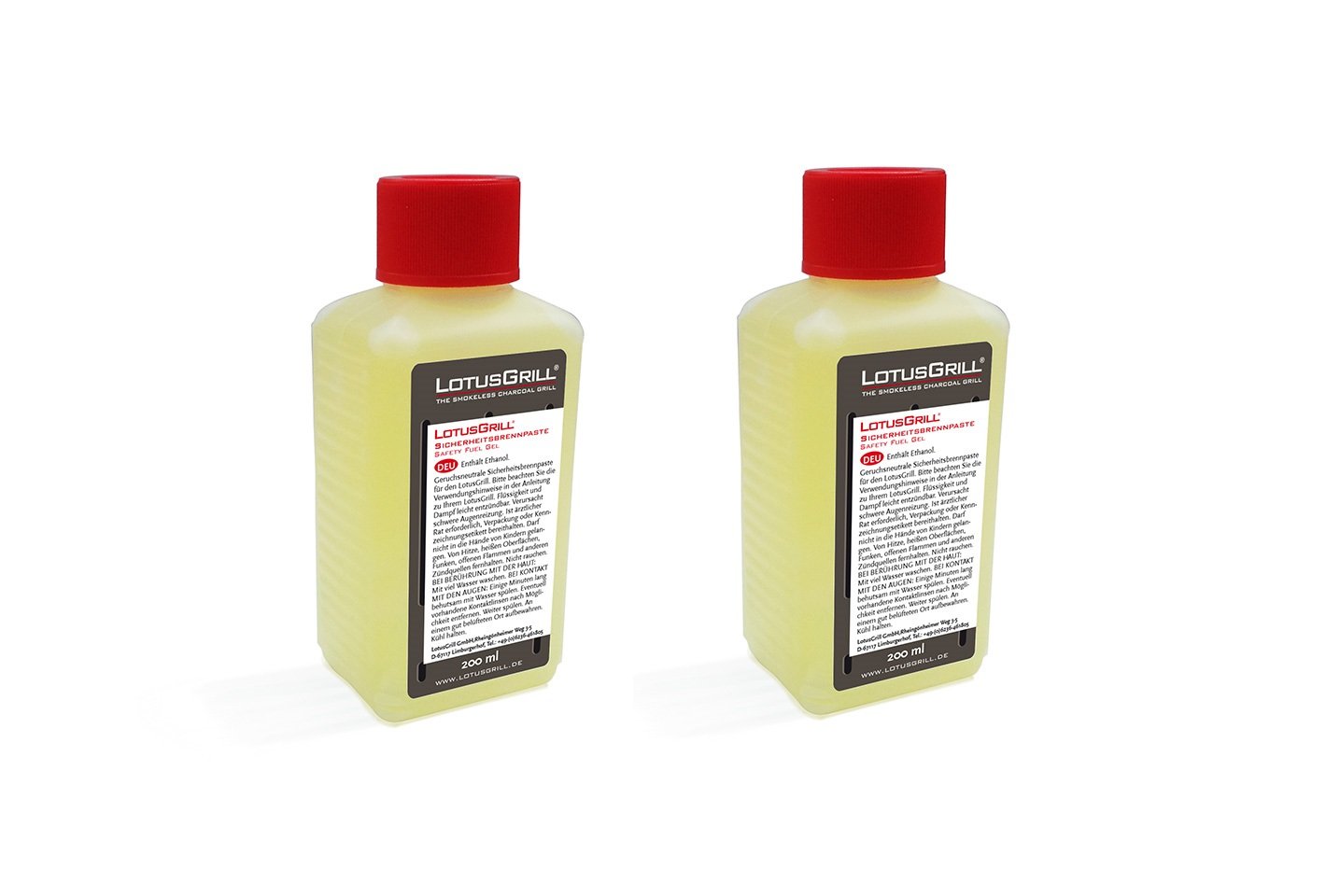 Lot 3x LotusGrill Brûleure à Pâte 200ml - Combustible Sécurité Pour Barbecue Charbon Faible Fumée