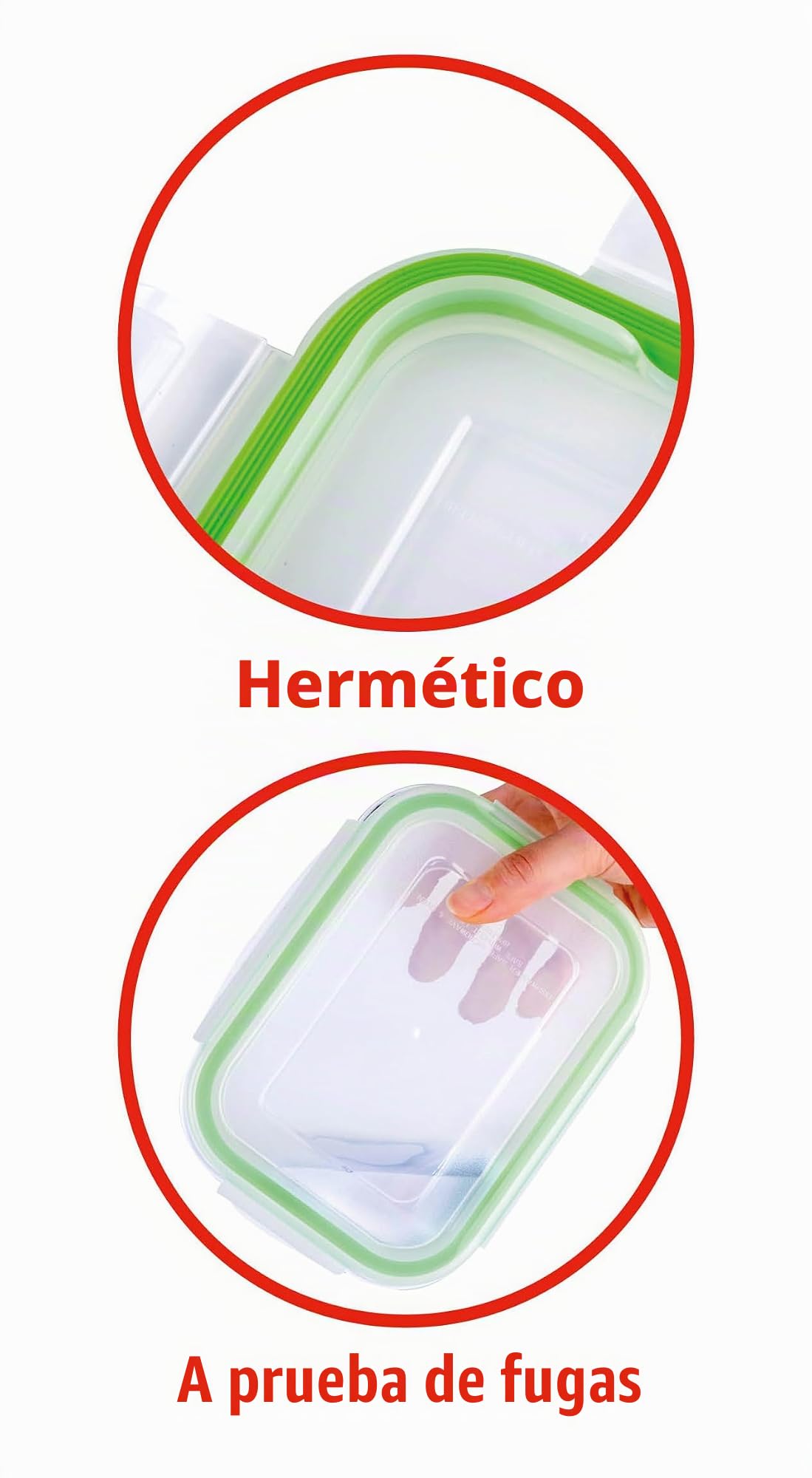 alpina Fiambreras con tapa – Cristal – 12 piezas – Recipiente de cristal – Caja de almacenamiento – Microondas, congelador, seguro para lavavajillas – 9 tamaños