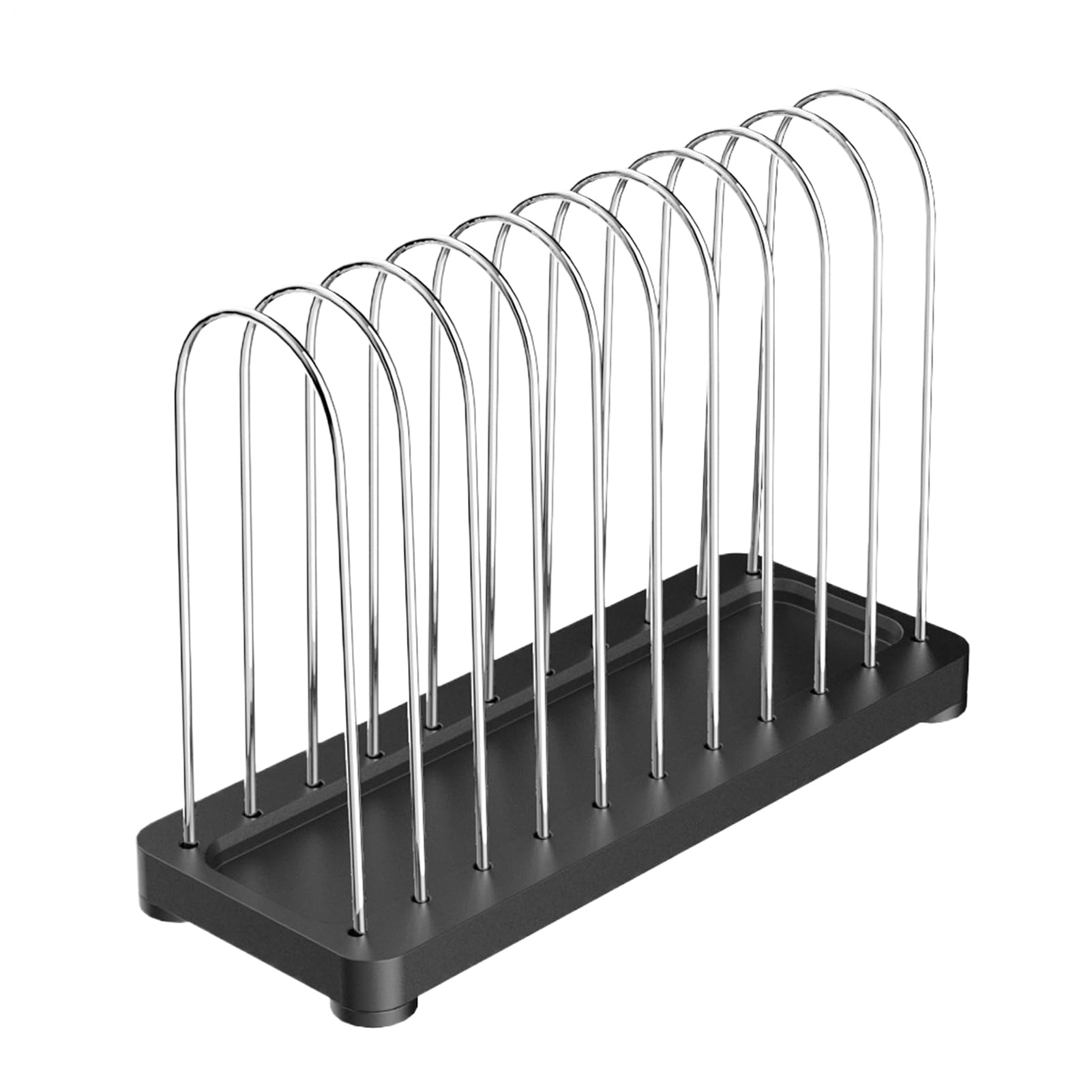 Porte-disques de stockage en métal avec 10 cases pour bureau