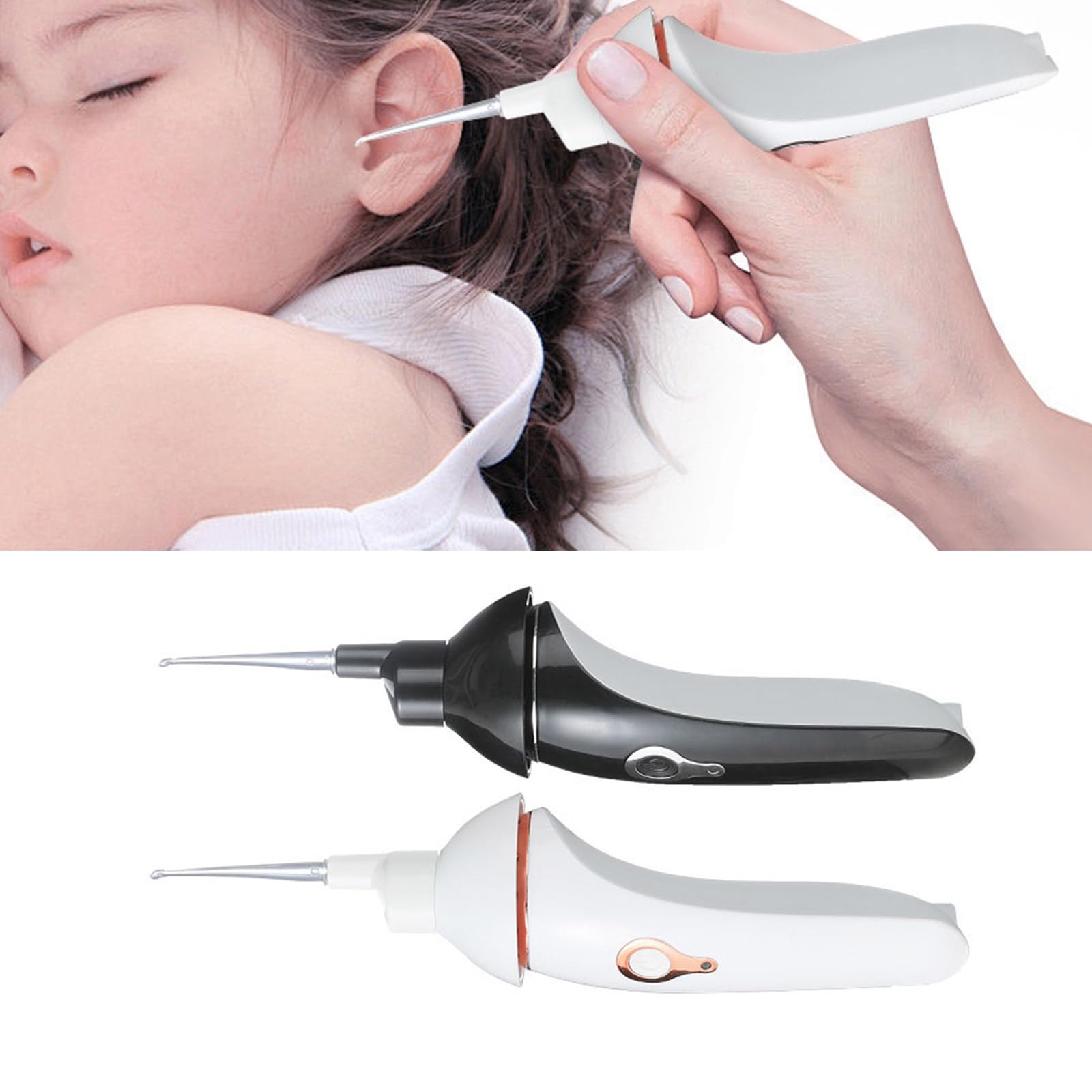 Electric Ear Spoon With Built In LED Light Safe Ear Pick Suitable For Effective Earwax Removal And Hygienes Maintenance